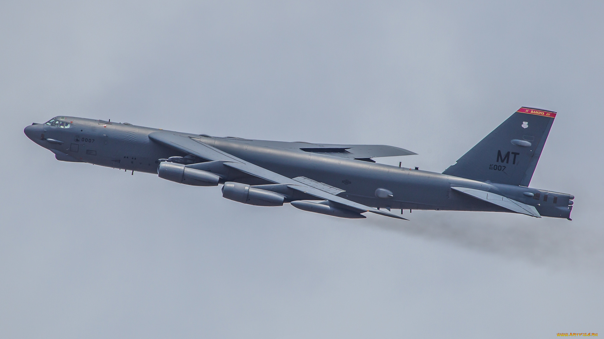 b-52h, авиация, боевые, самолёты, бомбардировщик