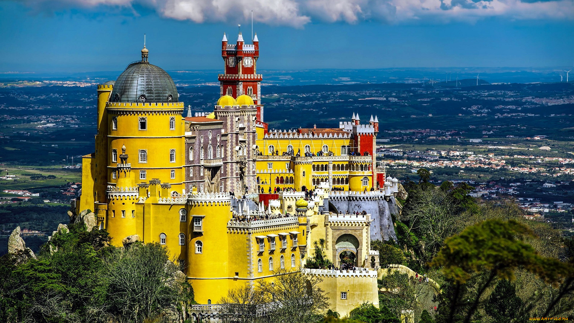 castelo, da, pena, sintra, portugal, города, -, дворцы, , замки, , крепости, castelo, da, pena, sintra, portugal