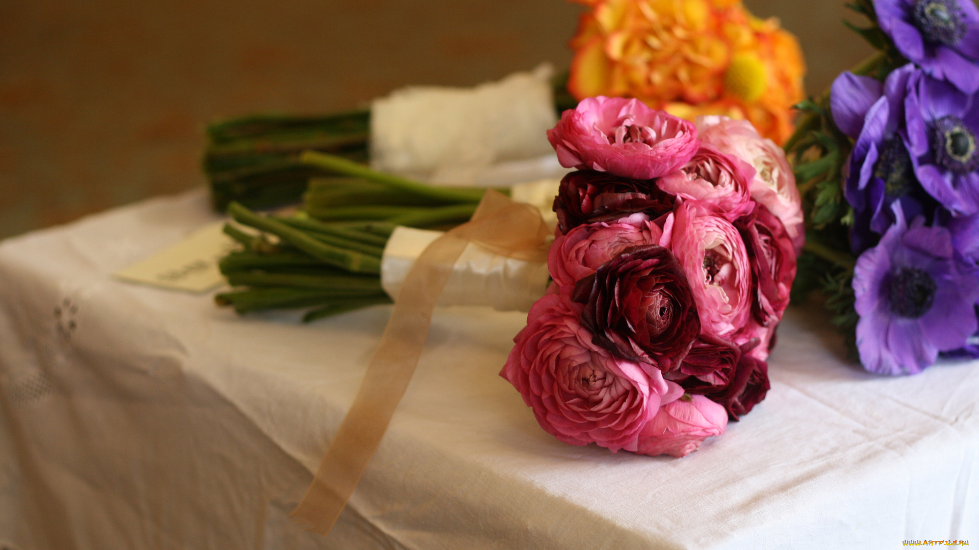 цветы, розовые, букет