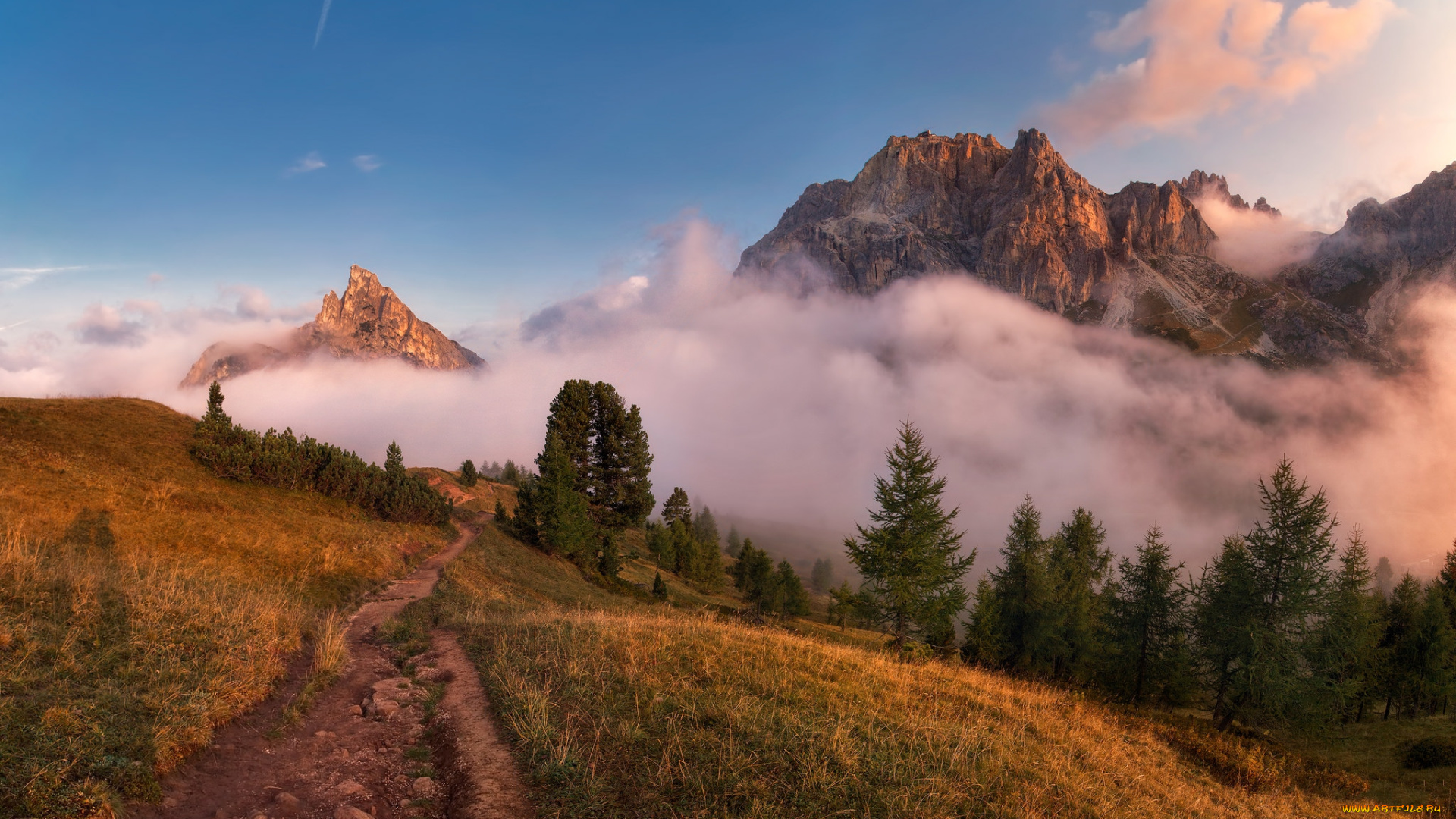 природа, горы, простор