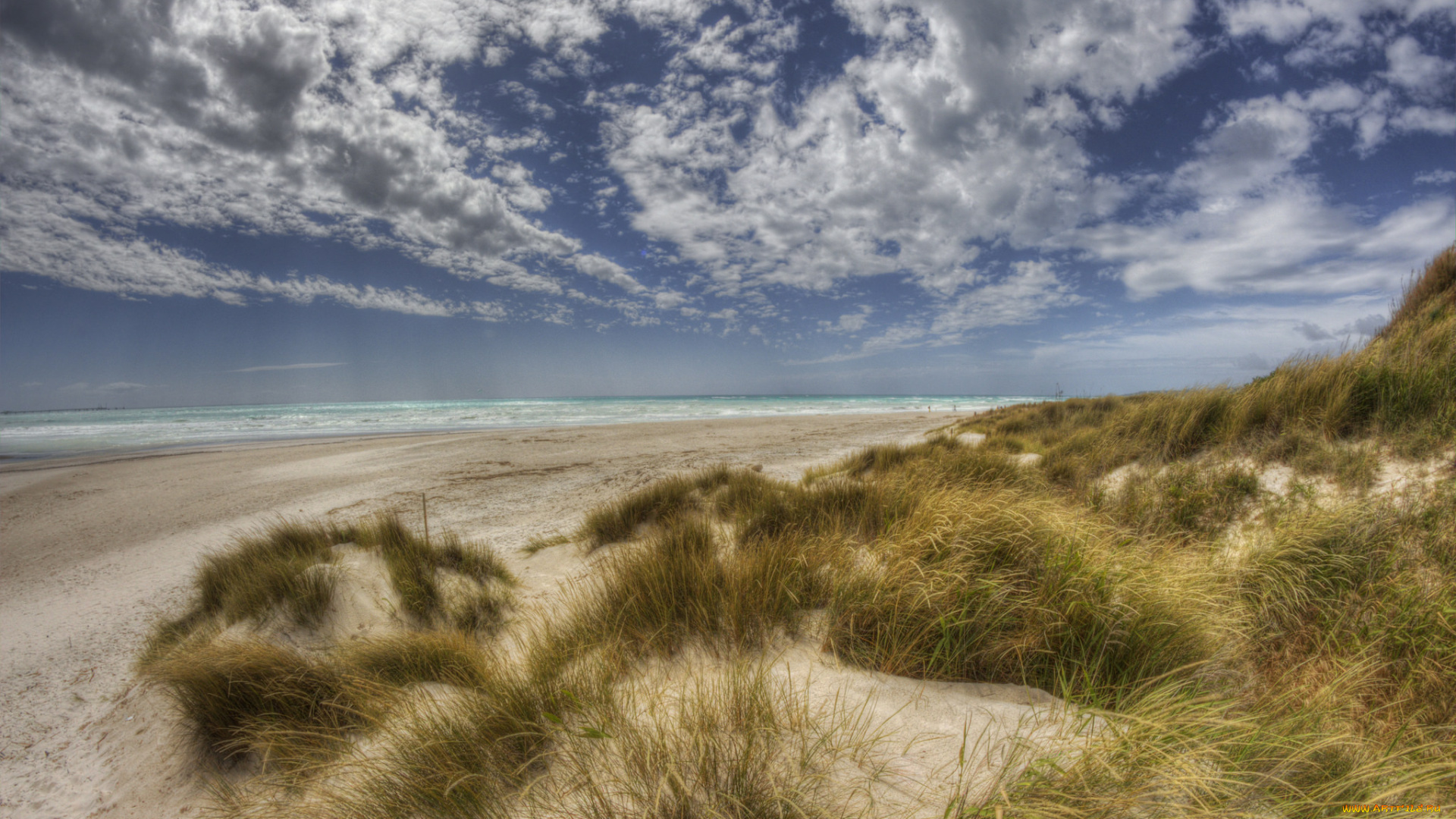 природа, побережье, простор