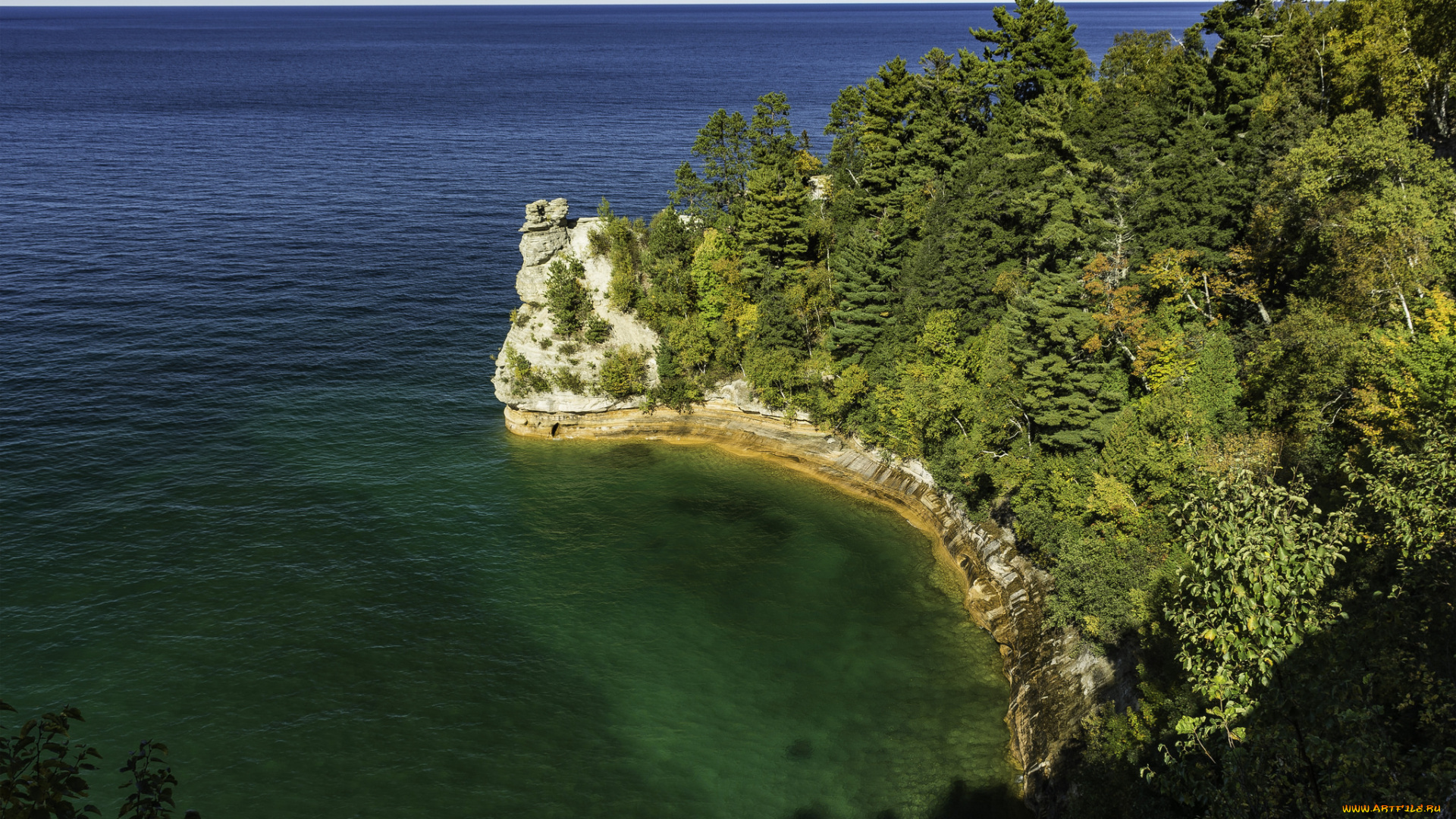 природа, побережье, простор