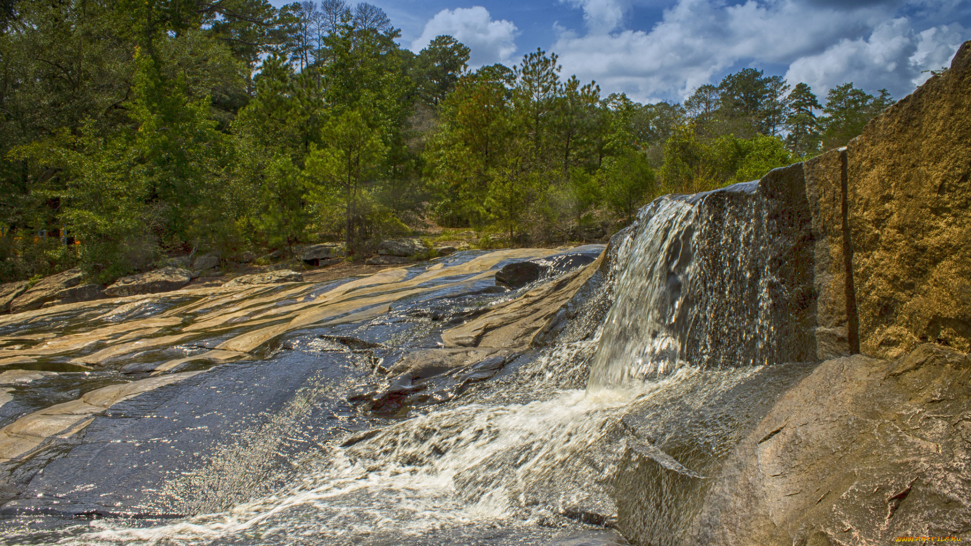 природа, водопады, простор
