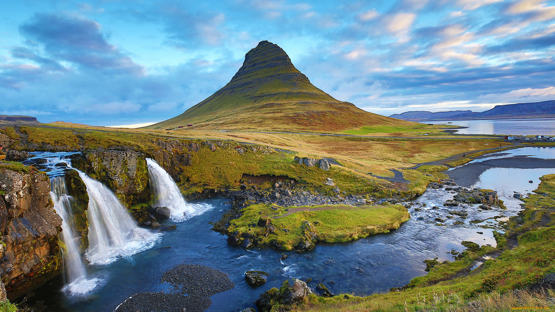 природа, водопады, простор