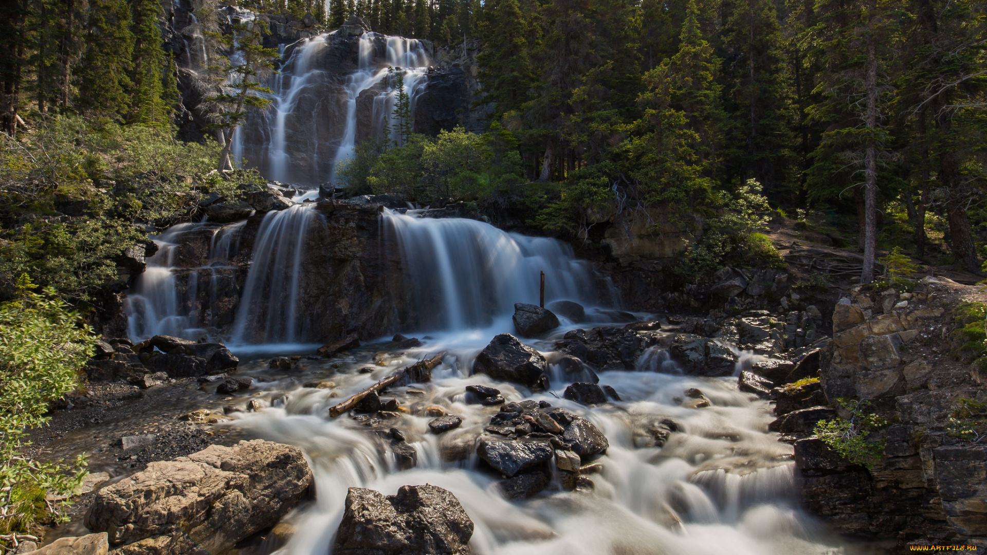 природа, водопады, простор
