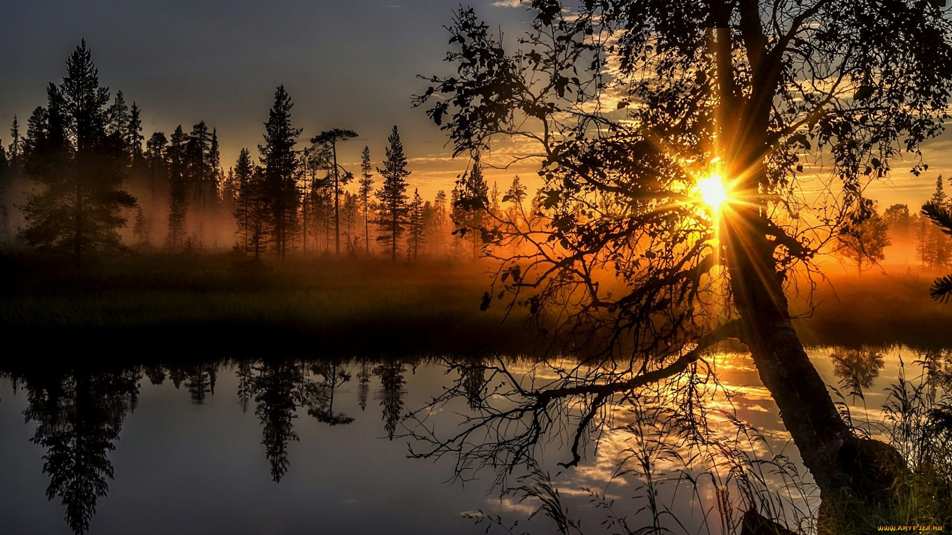 природа, восходы, закаты, простор