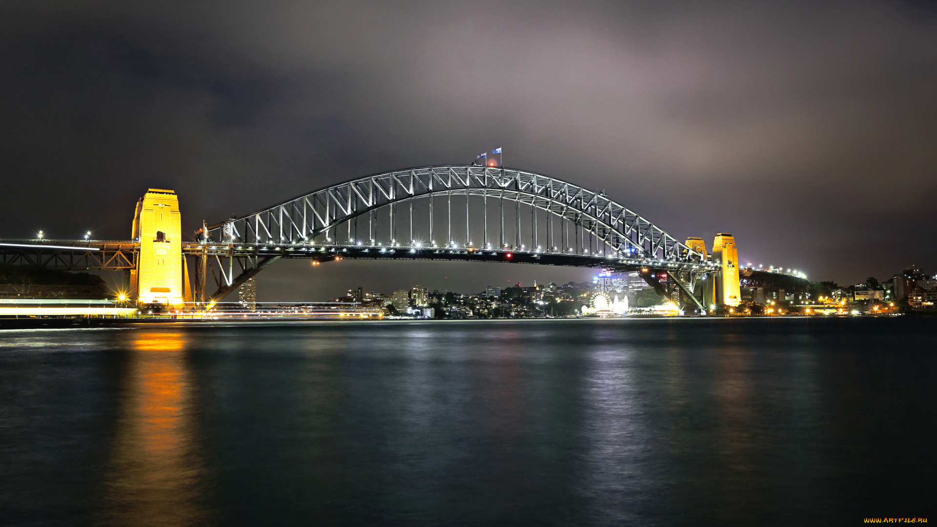 sydney, harbour, bridge, города, сидней, , австралия, гавань, мост