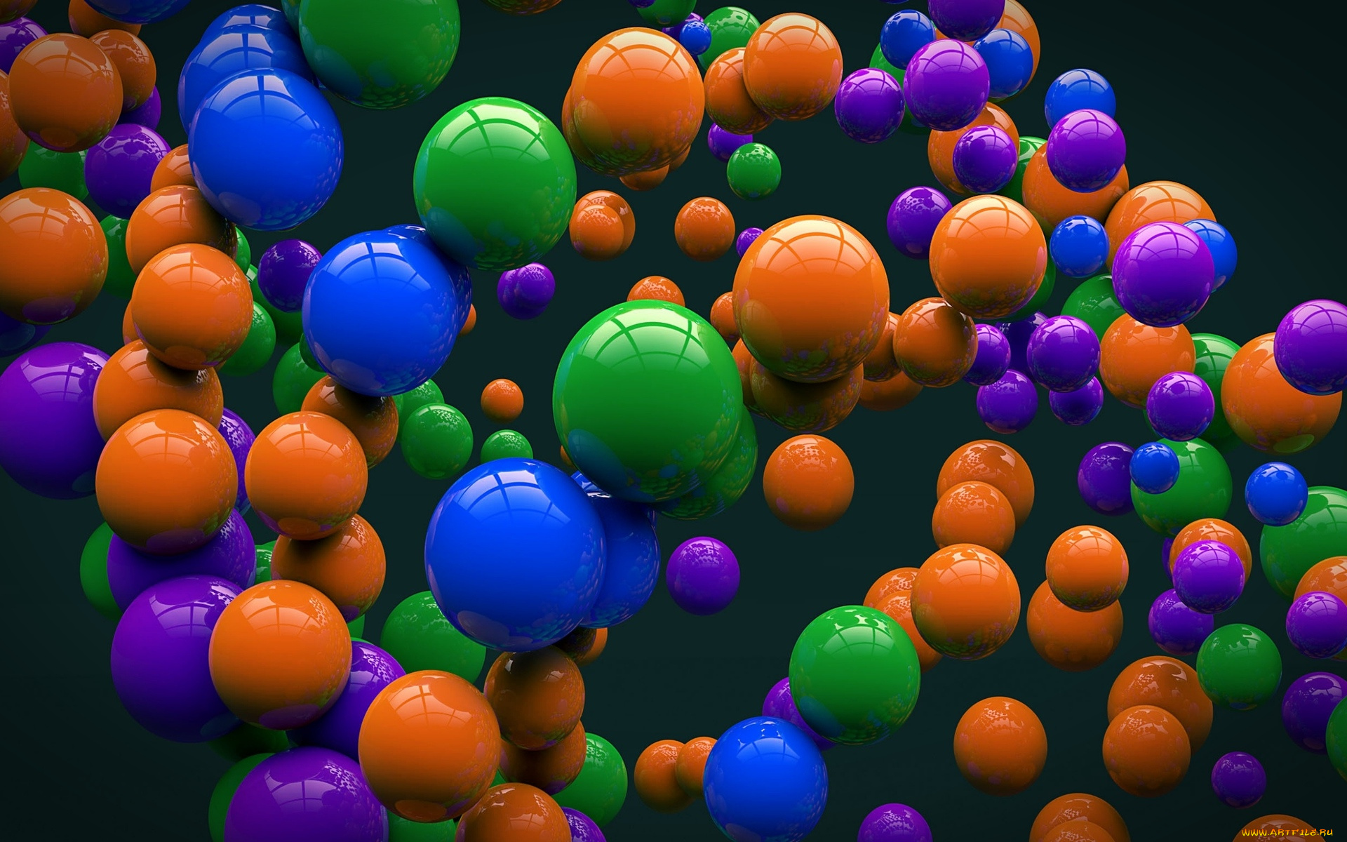 3д, графика, шары, , balls, шары, фон