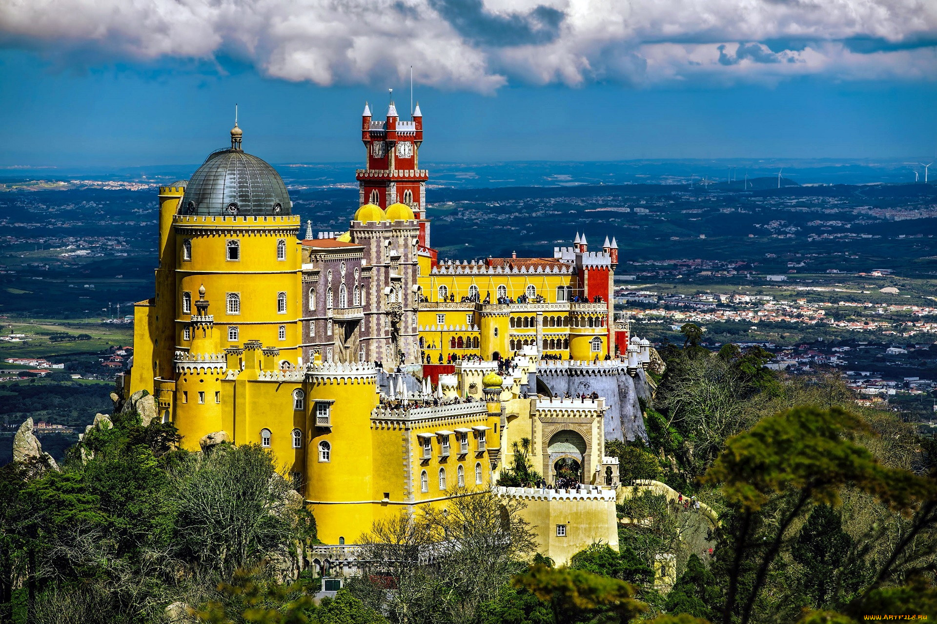 castelo, da, pena, sintra, portugal, города, -, дворцы, , замки, , крепости, castelo, da, pena, sintra, portugal