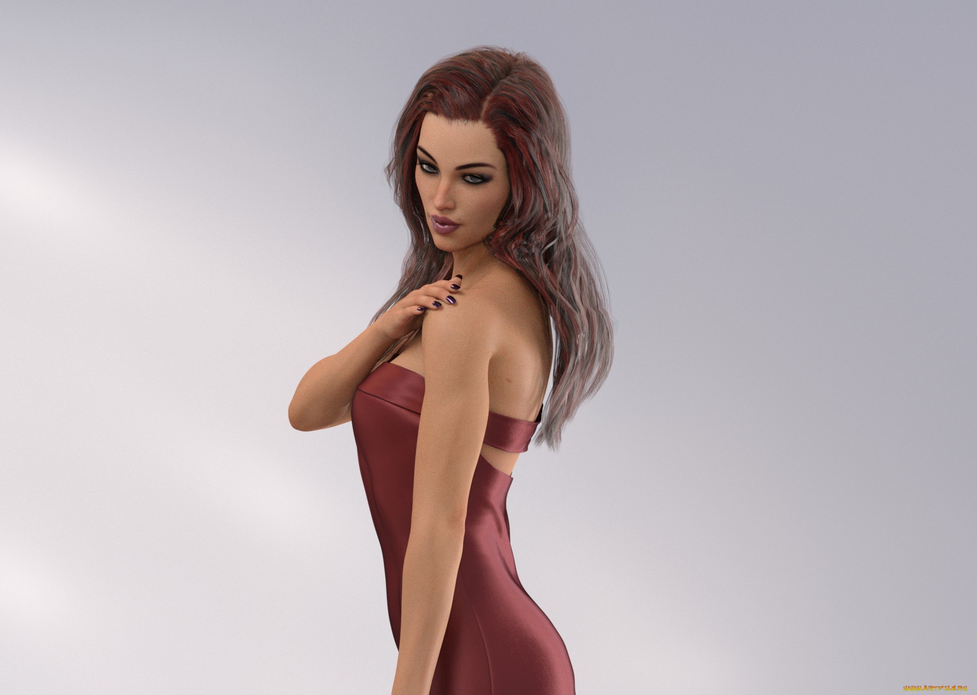 3д, графика, люди, , people, взгляд, девушка, фон