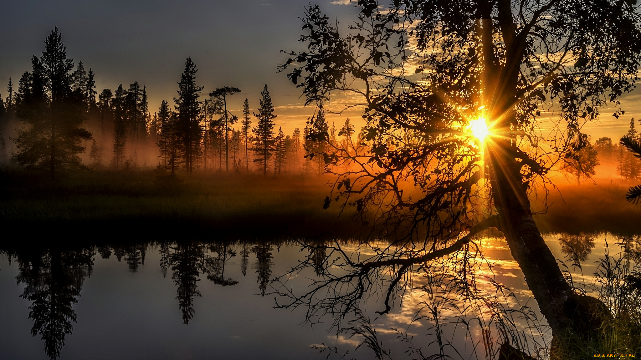 природа, восходы, закаты, простор