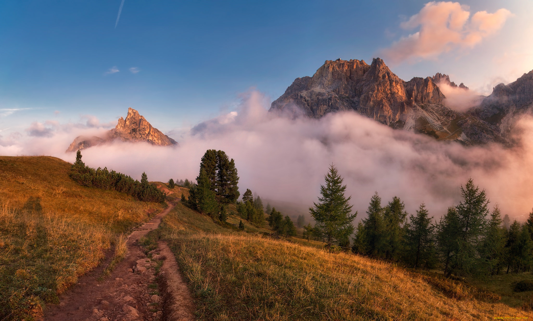 природа, горы, простор