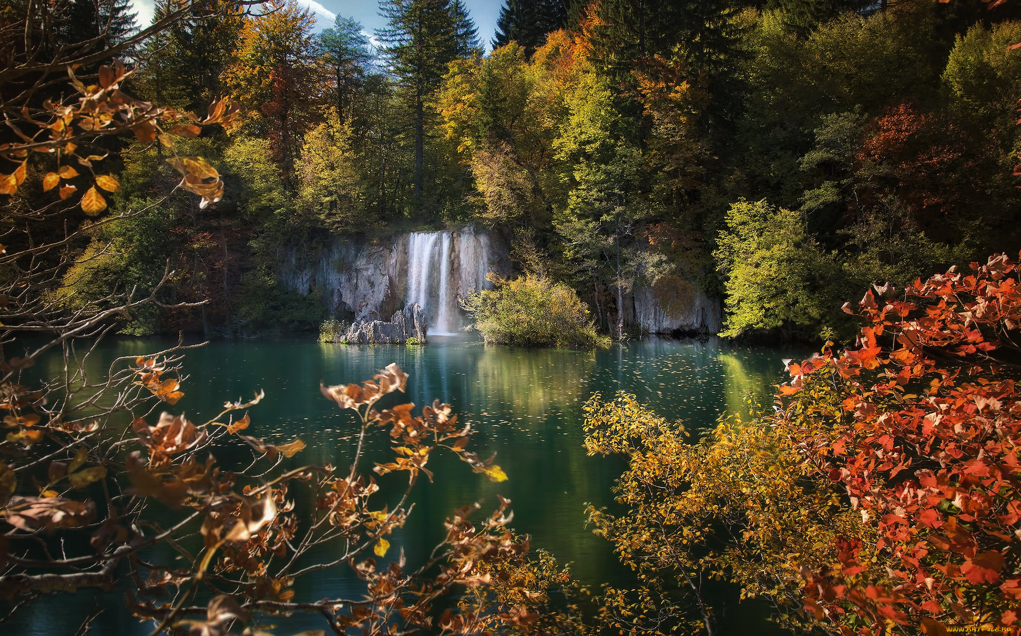 природа, водопады, простор