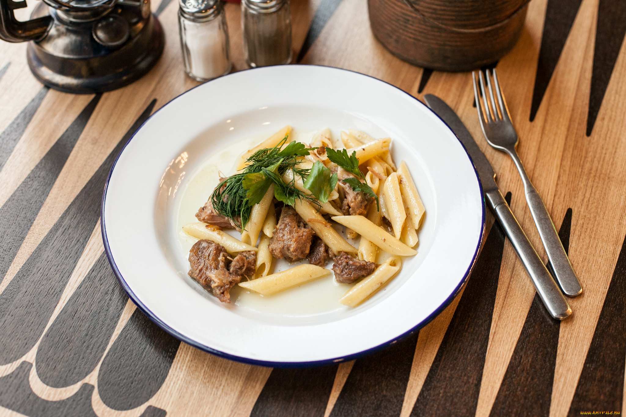 еда, макаронные, блюда, зелень, мясо, макароны