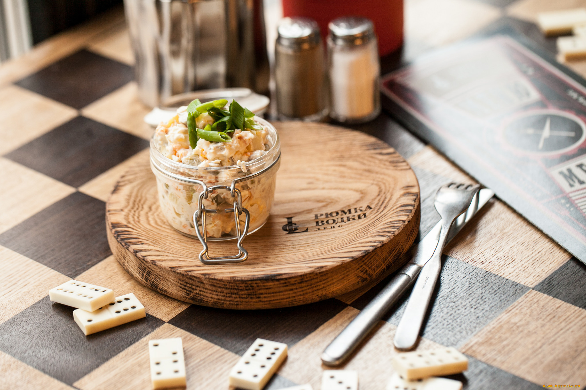 еда, салаты, , закуски, домино, салат, закуска