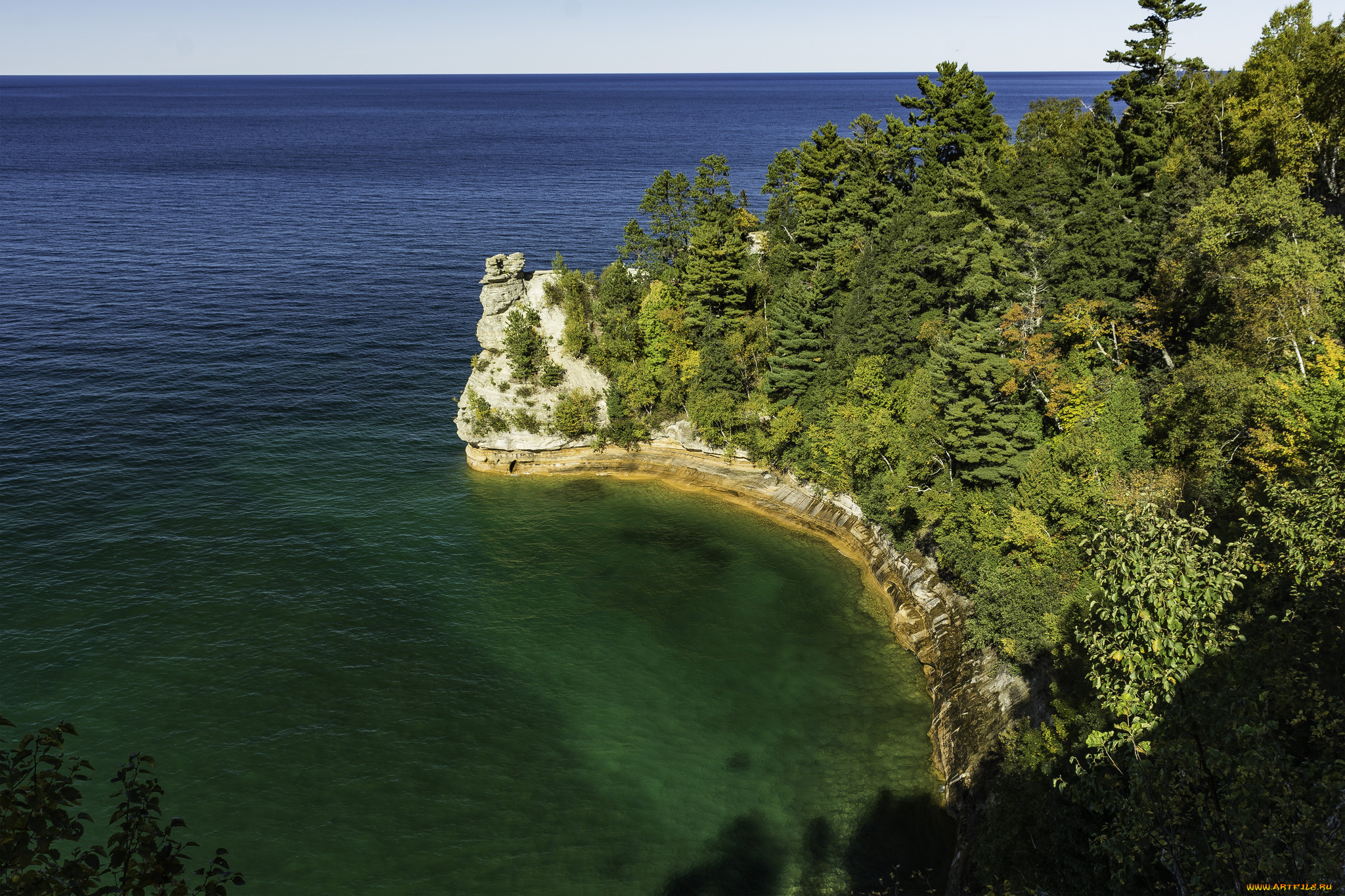 природа, побережье, простор