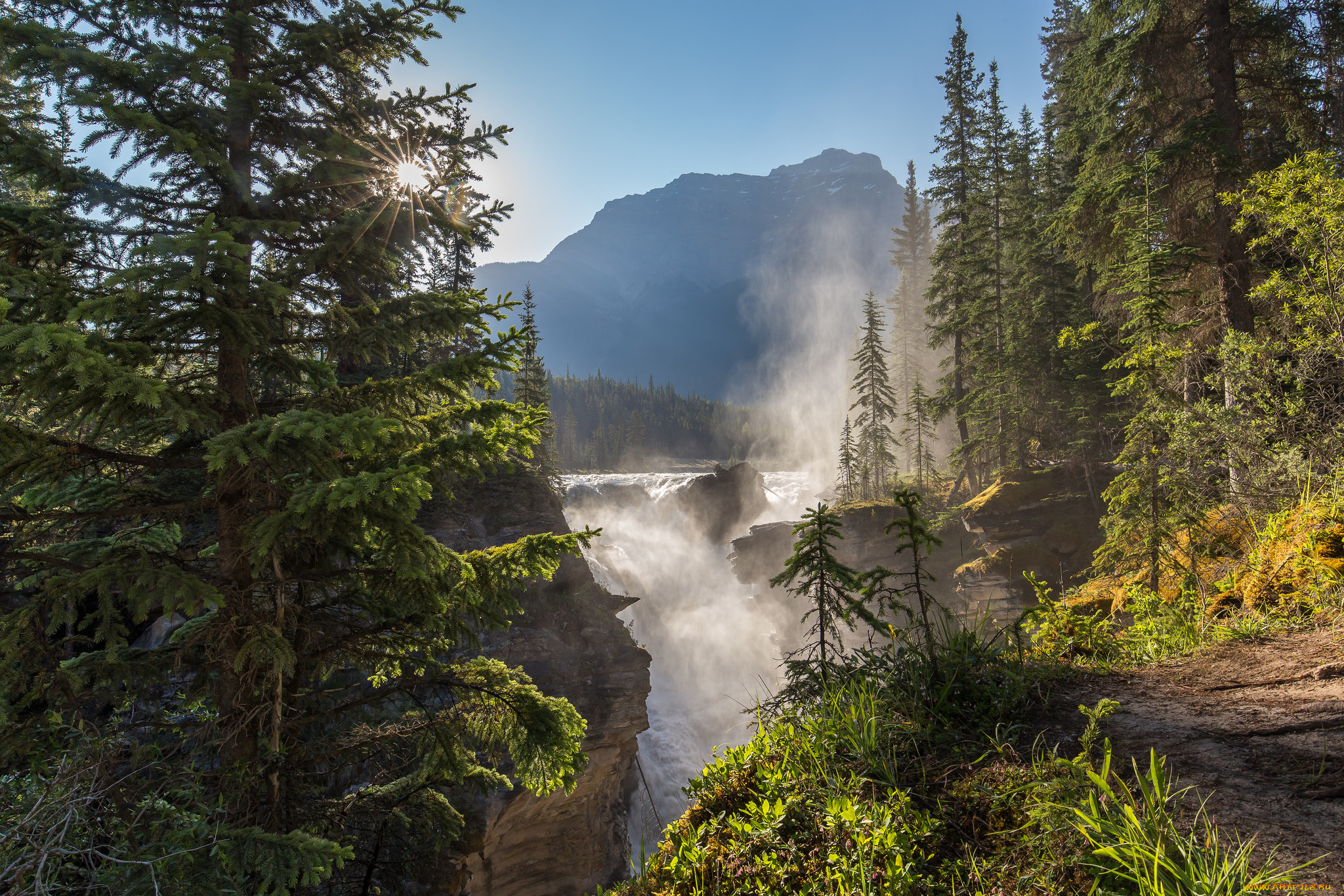 природа, водопады, простор