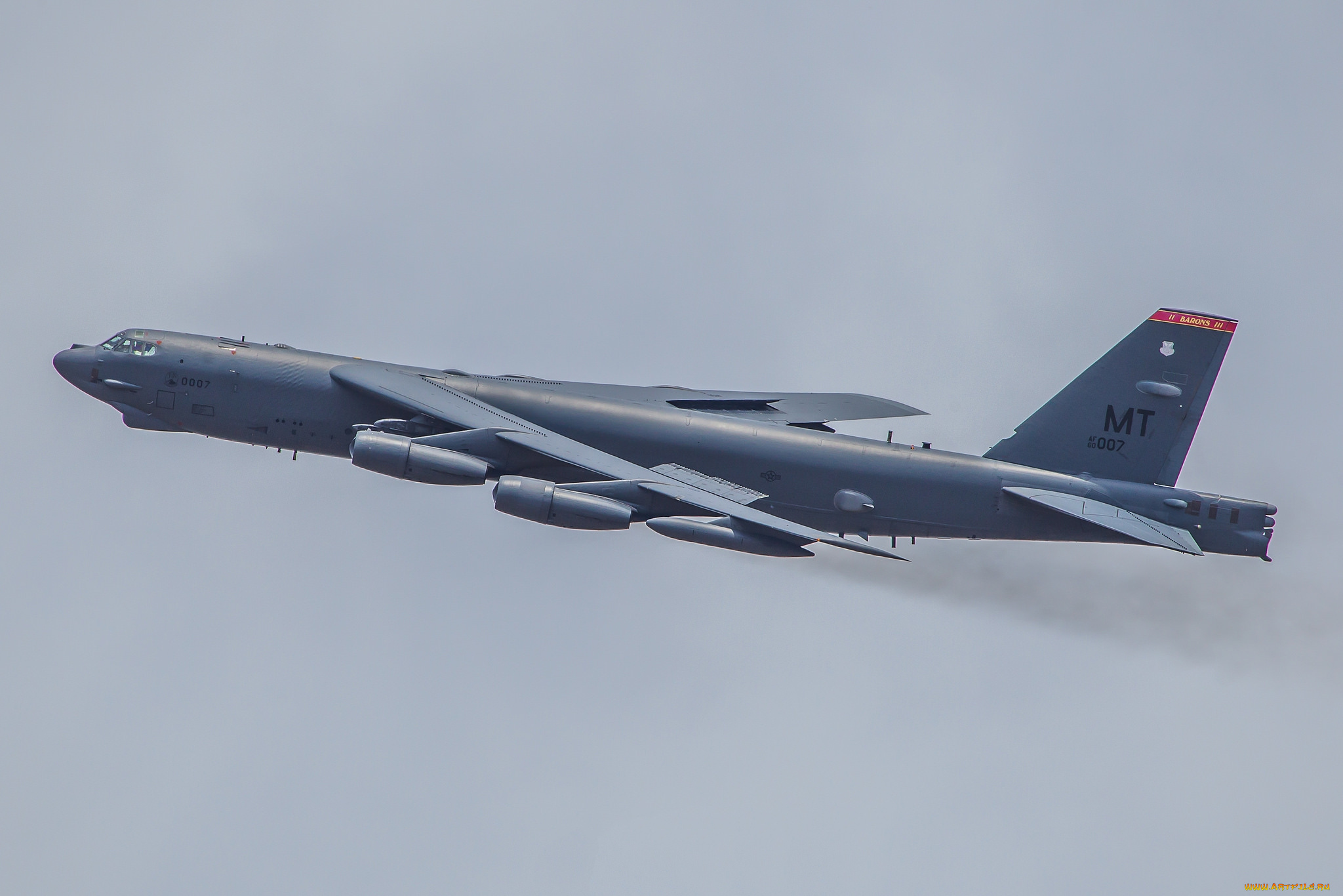 b-52h, авиация, боевые, самолёты, бомбардировщик