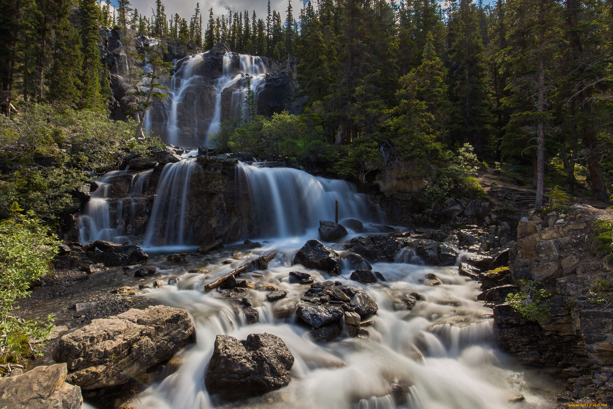 природа, водопады, простор