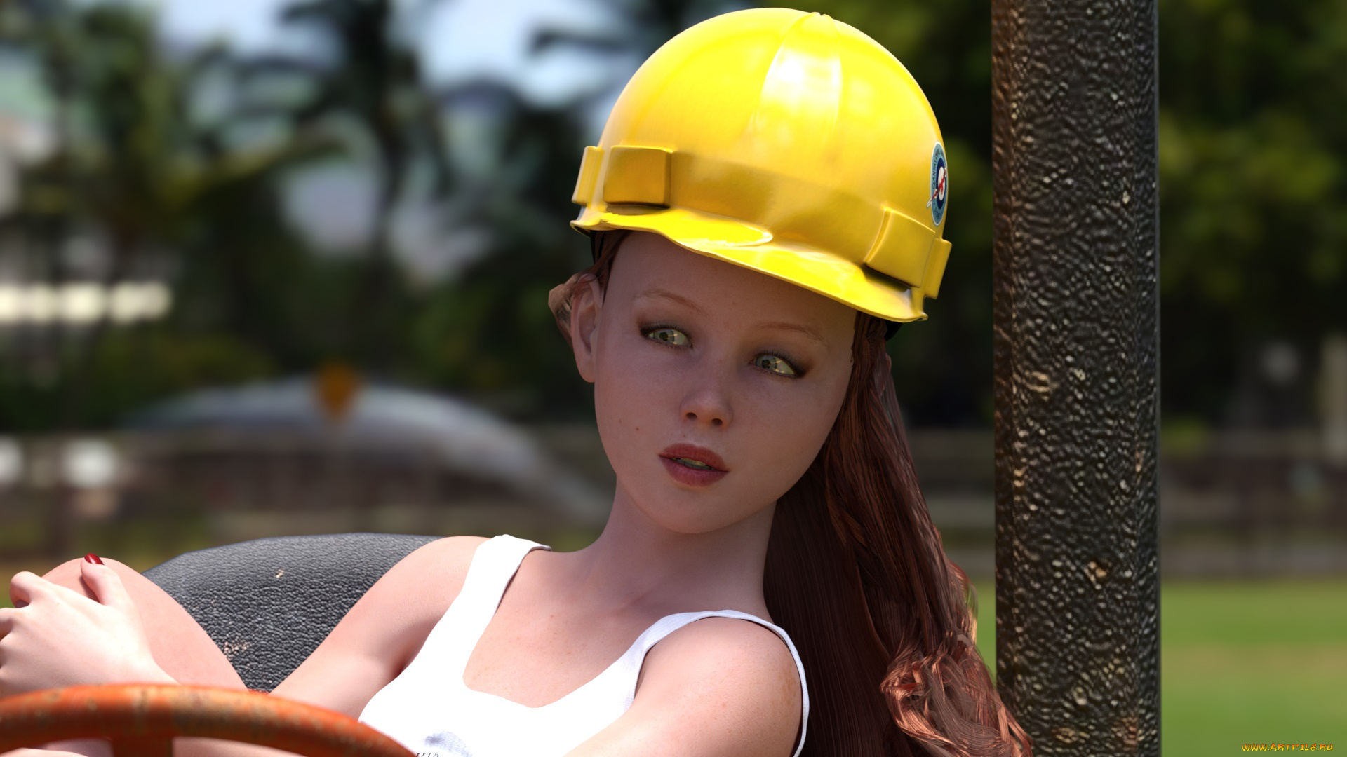 3д, графика, портрет, , portraits, фон, девушка, взгляд