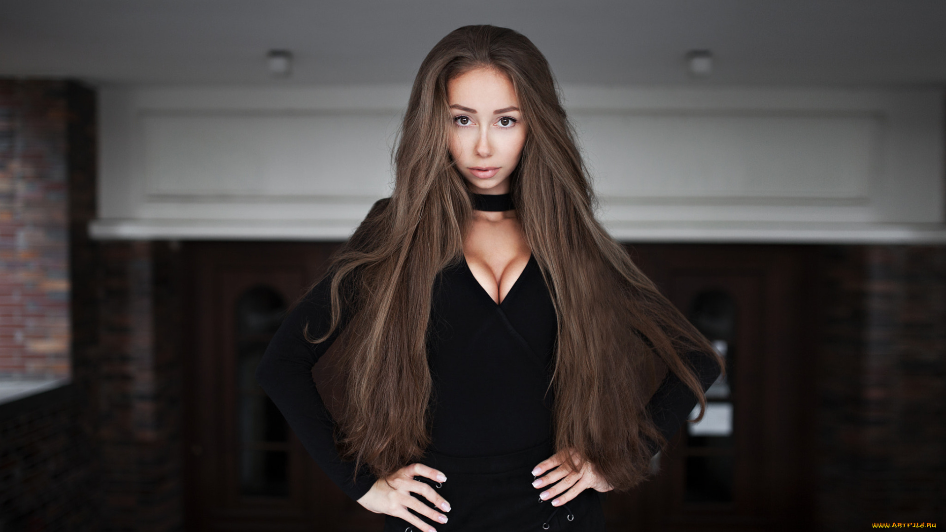 девушка, девушки, -unsort, , брюнетки, темноволосые, модель