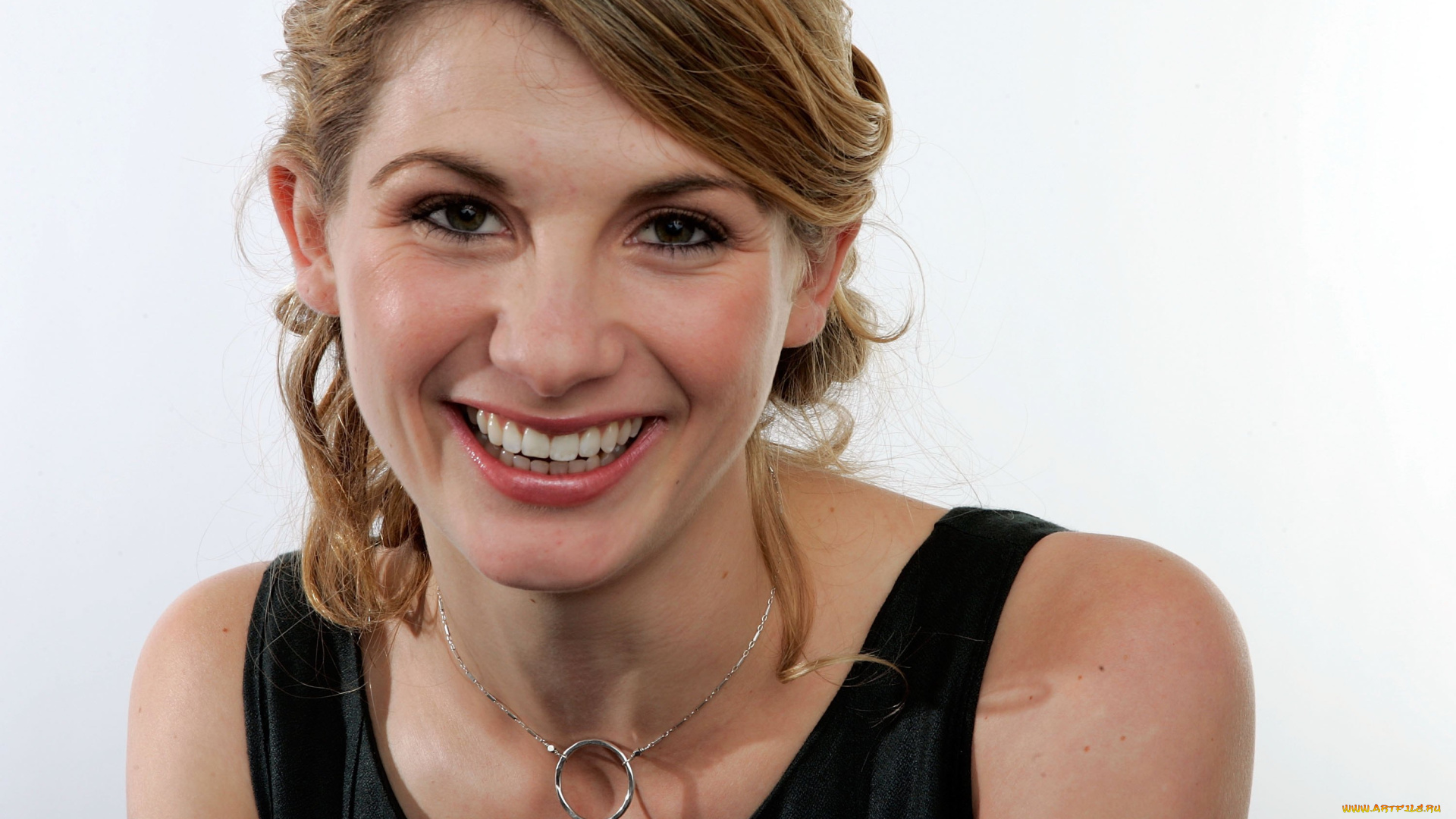 jodie, whittaker, девушки, улыбка, лицо, блондинка