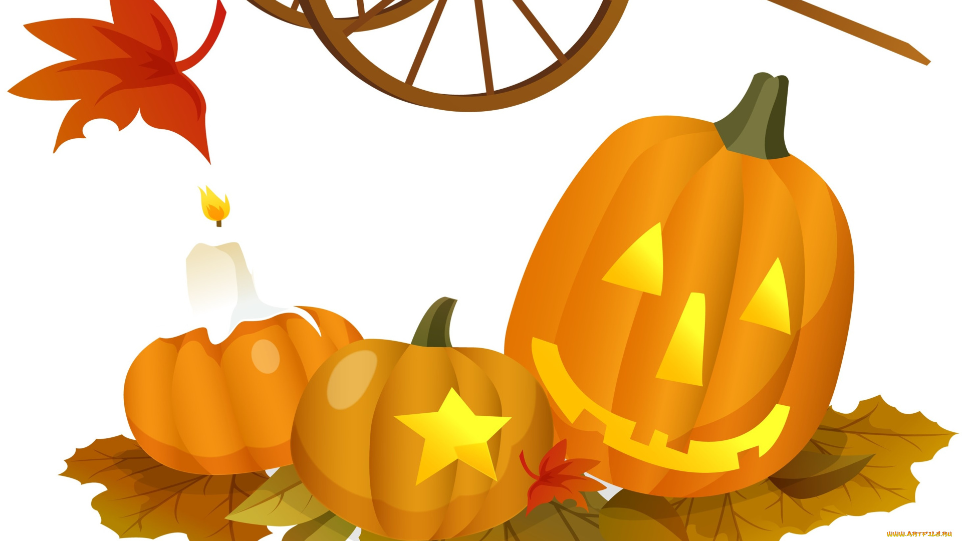 праздничные, хэллоуин, тыква, фон