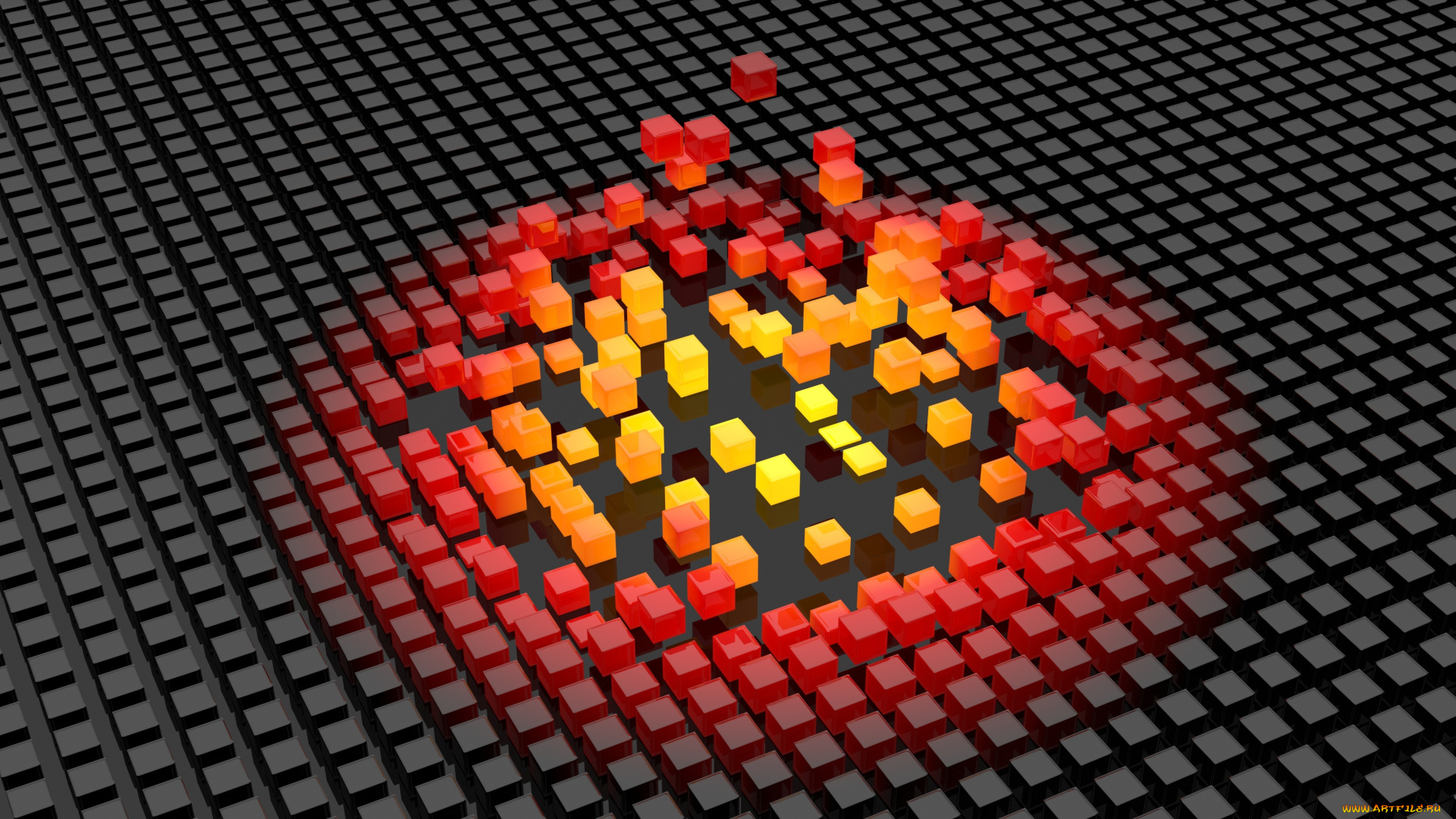 векторная, графика, -графика, , graphics, форма, цвет, кубики