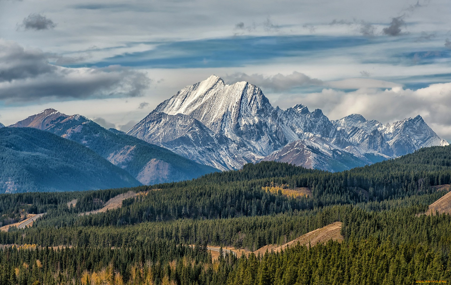 природа, горы, простор