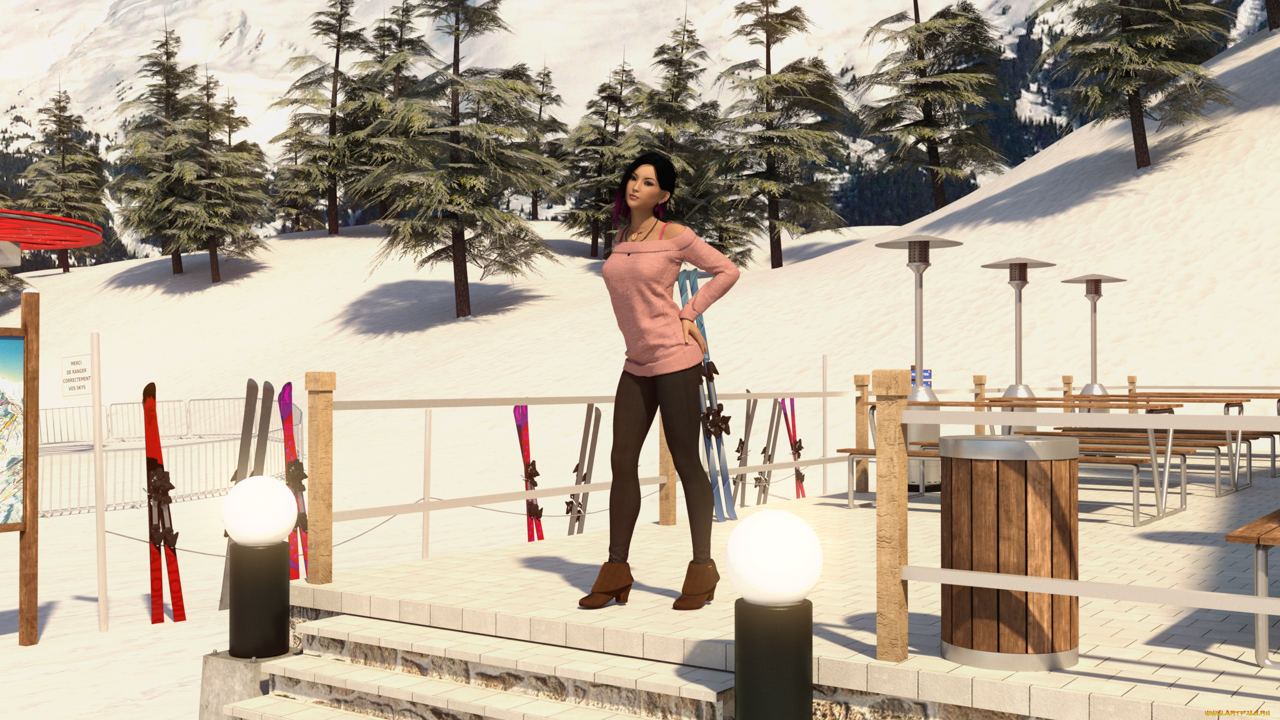 3д, графика, люди, , people, фон, взгляд, девушка