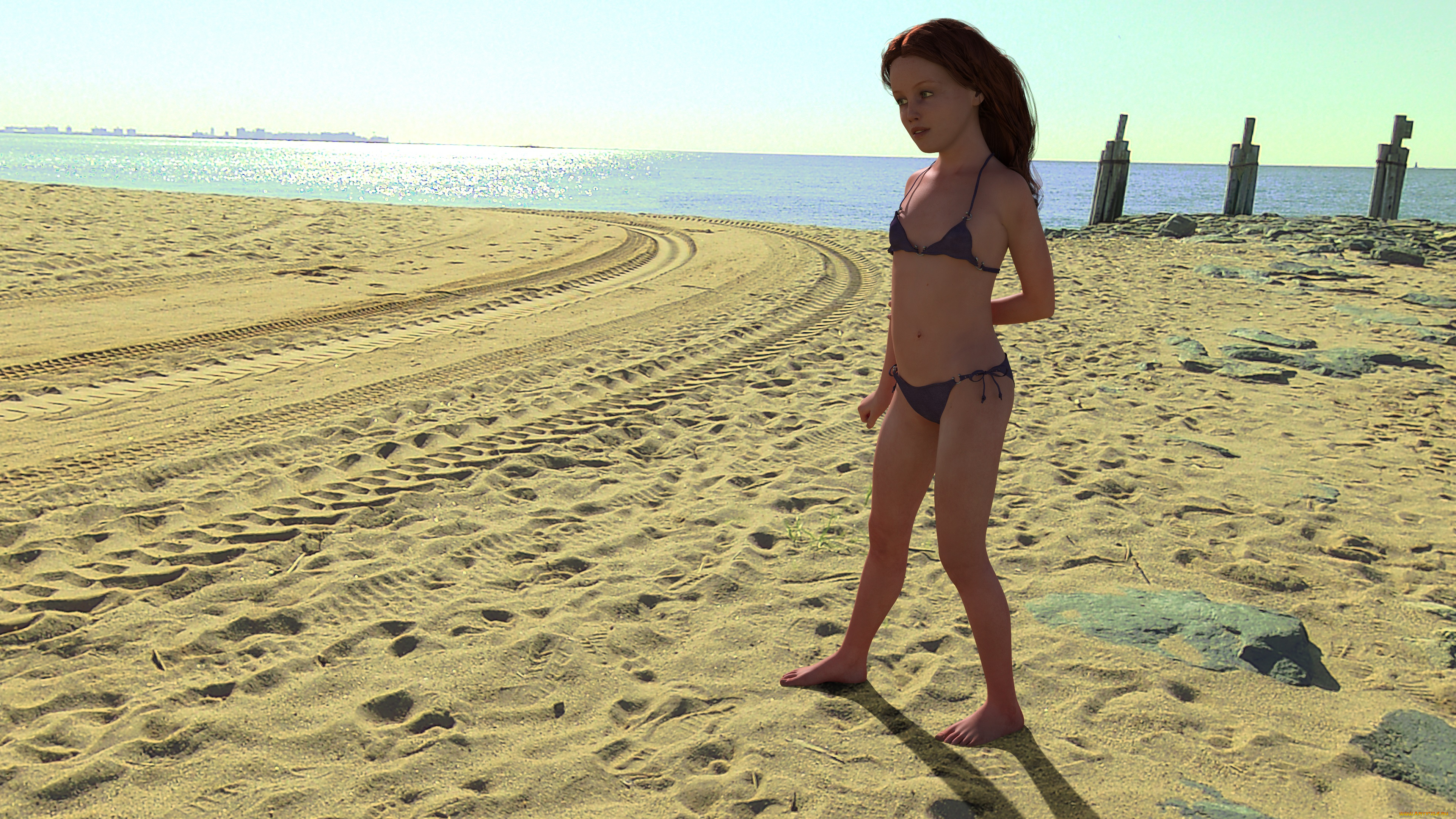 3д, графика, люди, , people, взгляд, девушка, фон