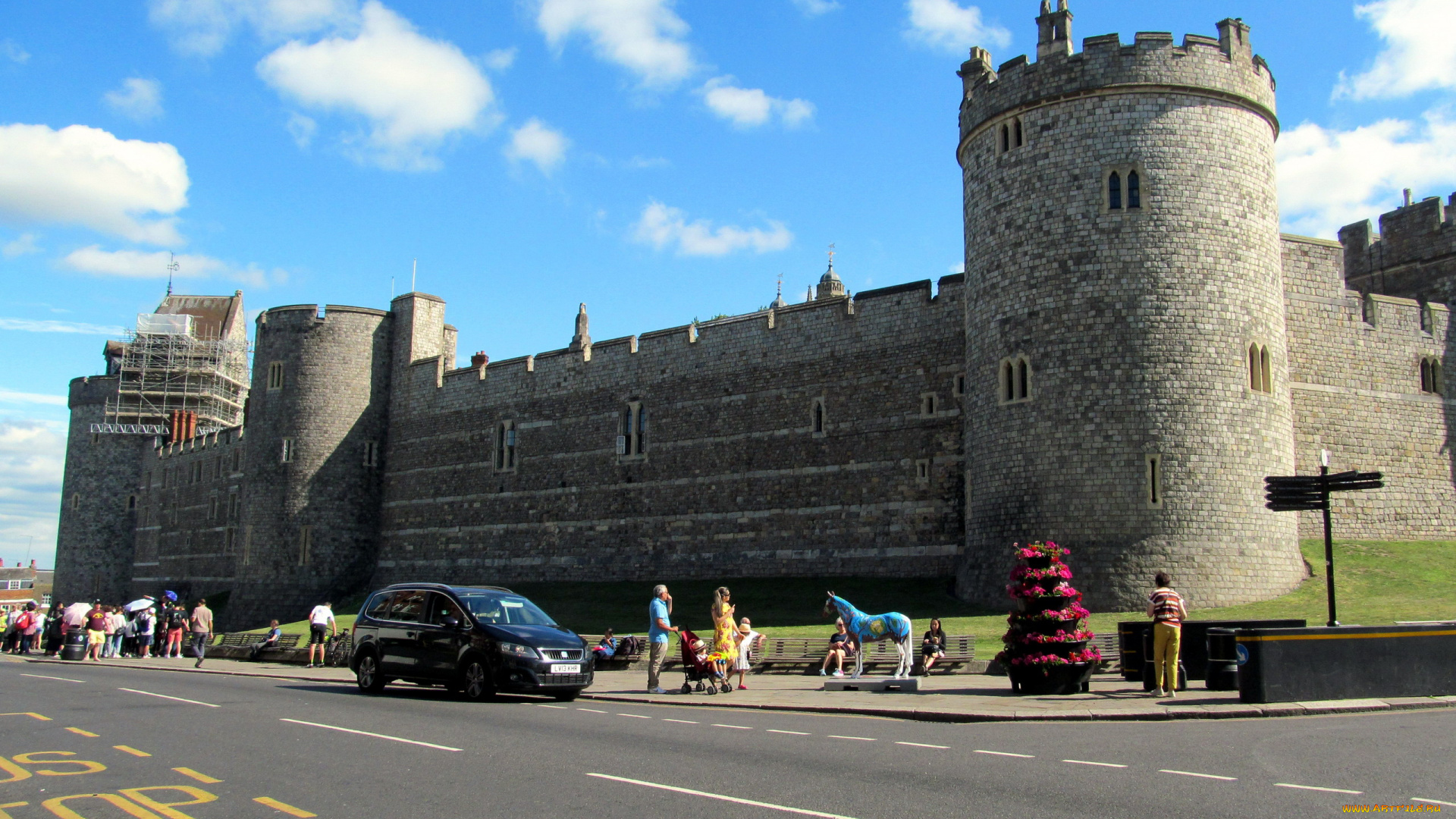 windsor, castle, города, замки, англии, windsor, castle