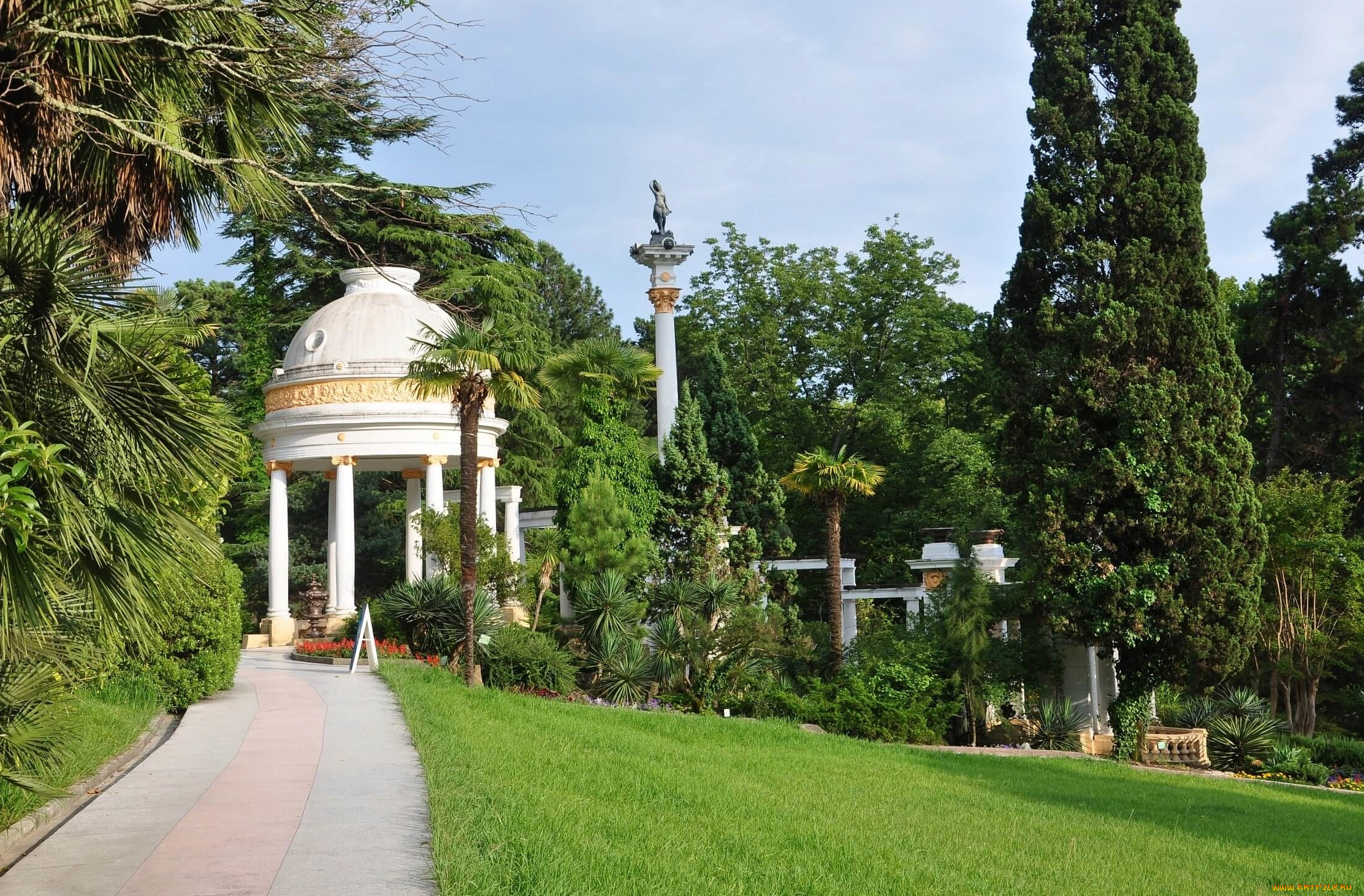 сочи, города, сочи, , россия, город, беседка, парк, дендрарий