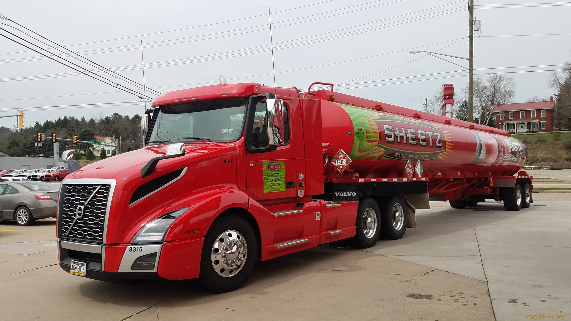 автомобили, volvo, trucks, , выставка, улица, truck, tanker, red