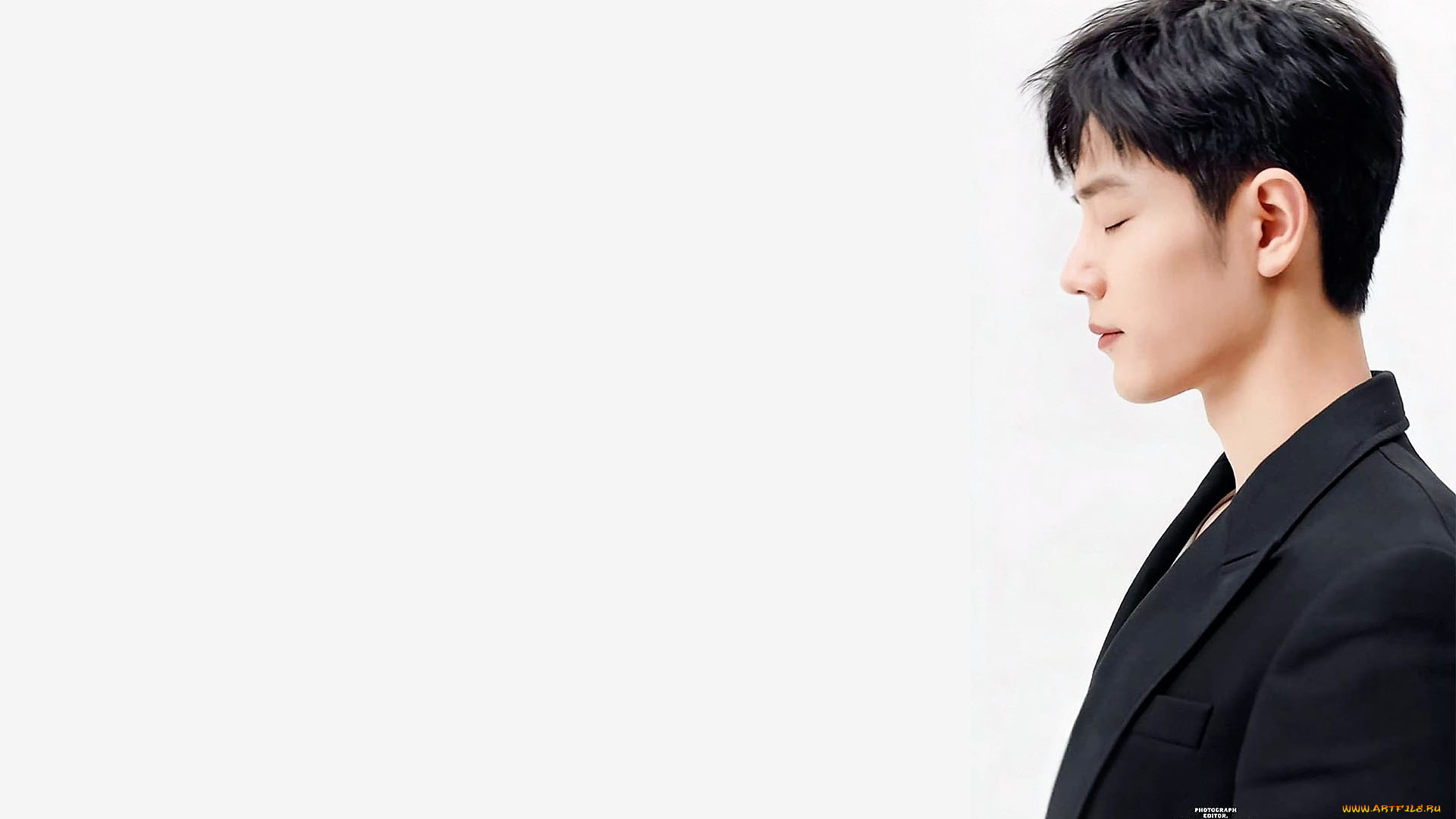 мужчины, xiao, zhan, актер, пиджак, профиль