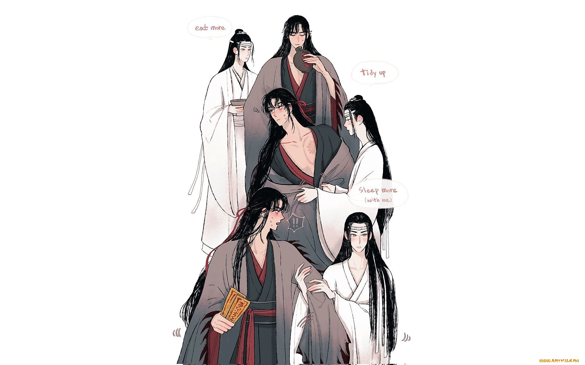 аниме, mo, dao, zu, shi, лань, ванцзи, вэй, усянь