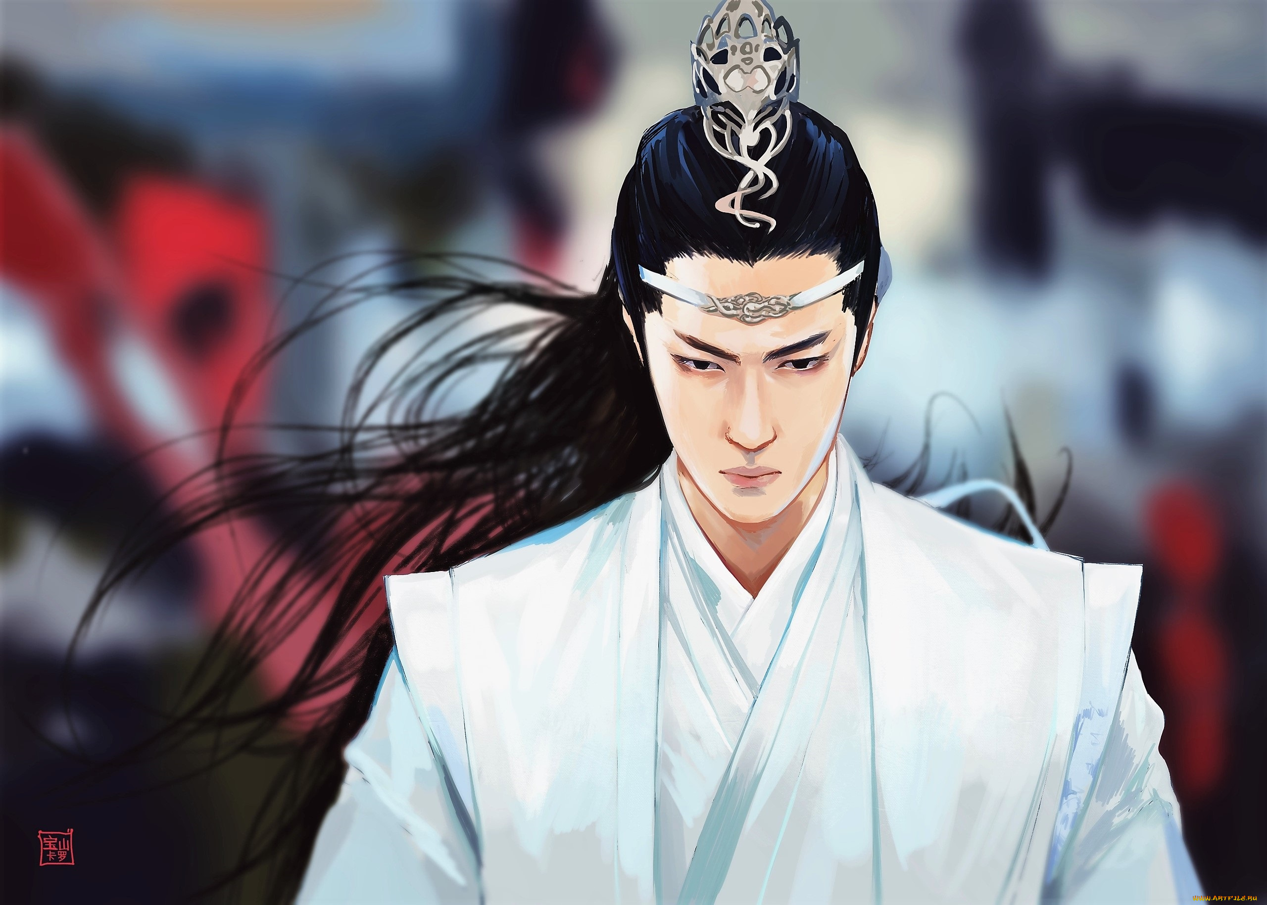 рисованное, кино, , мультфильмы, лань, ванцзи