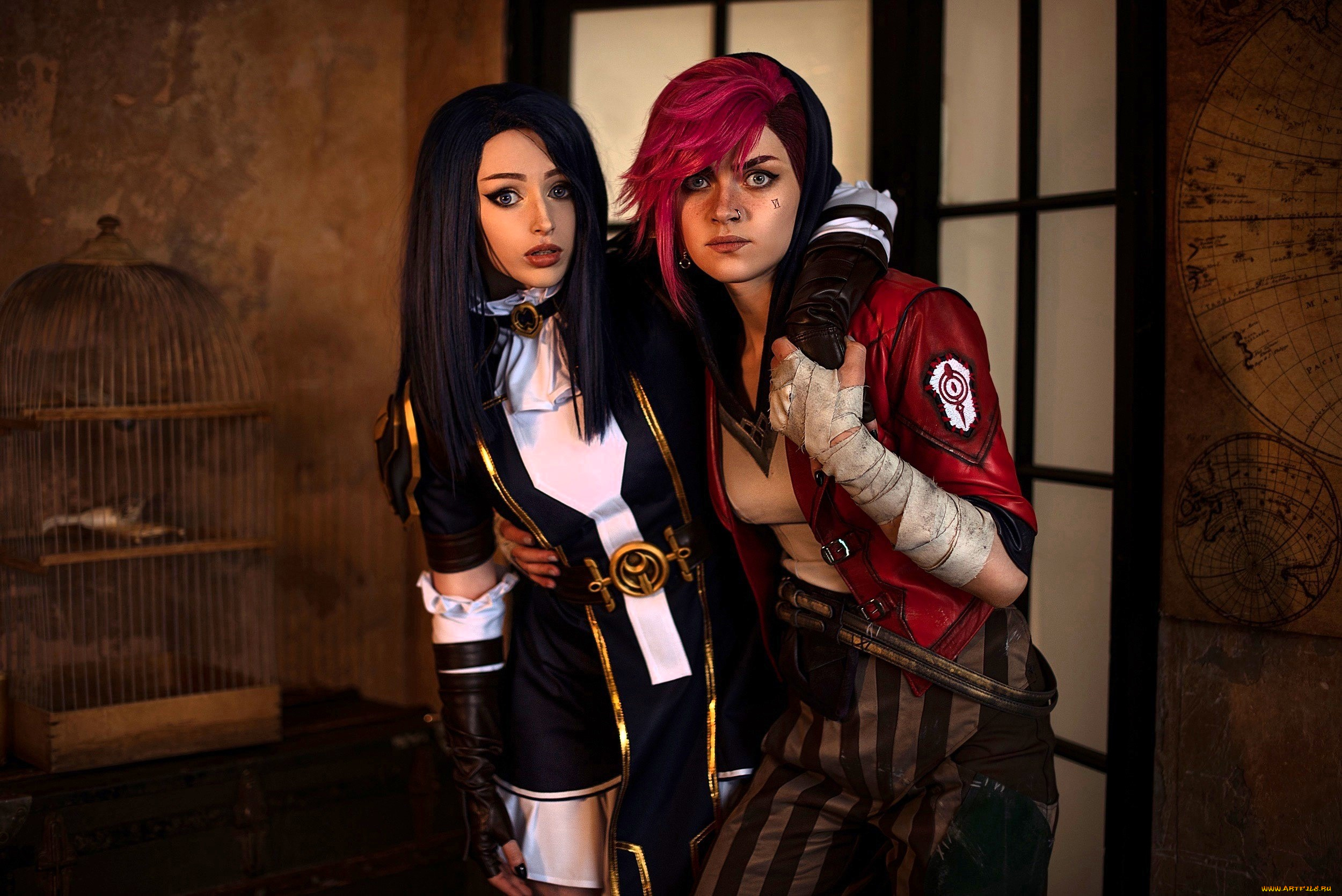 девушки, мария, давыдова, , lady, melamori, образы, костюмы, наряды, косплей, пара, двери, клетка