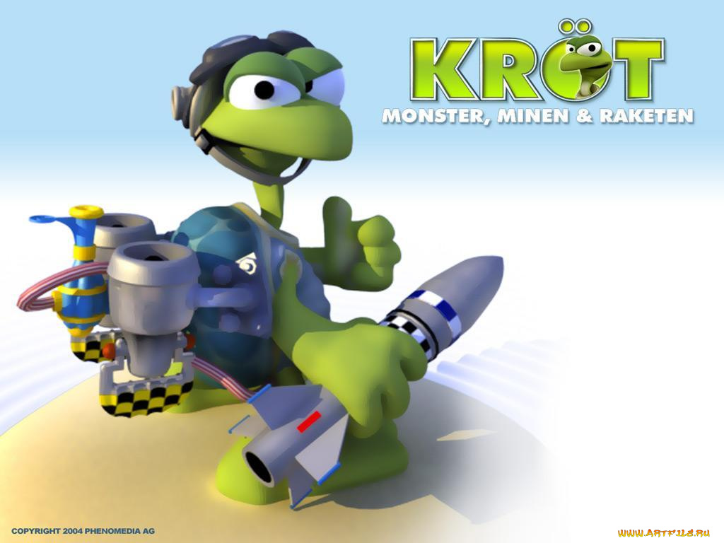 видео, игры, krot, monster, minen, raketen