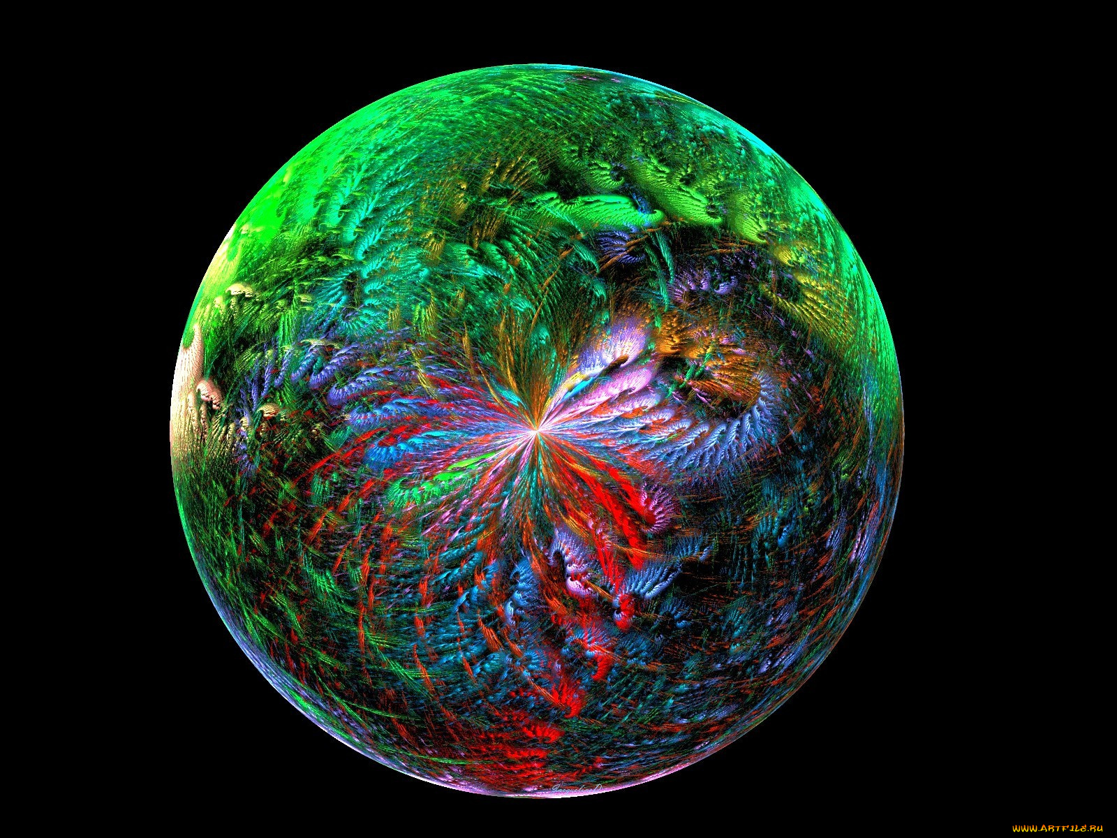 3д, графика, fractal, фракталы, фон, абстракция