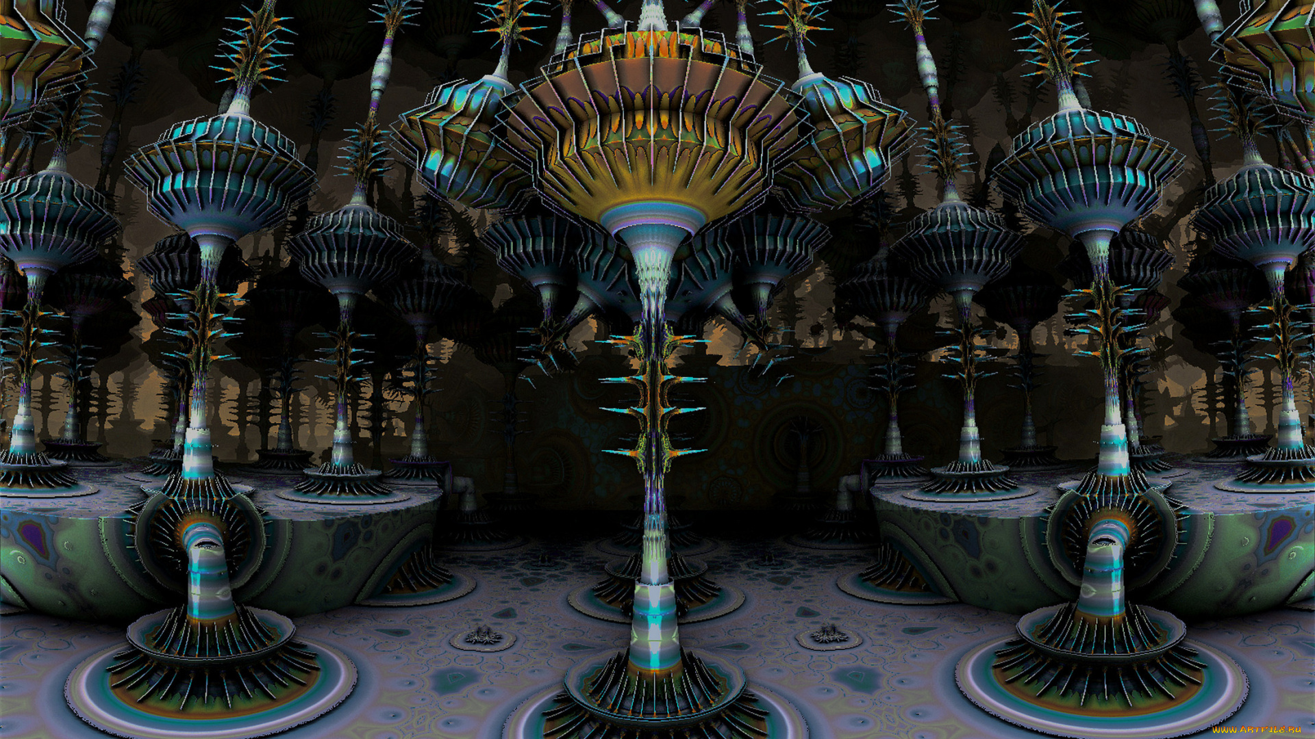 3д, графика, fractal, фракталы, абстракция, узор