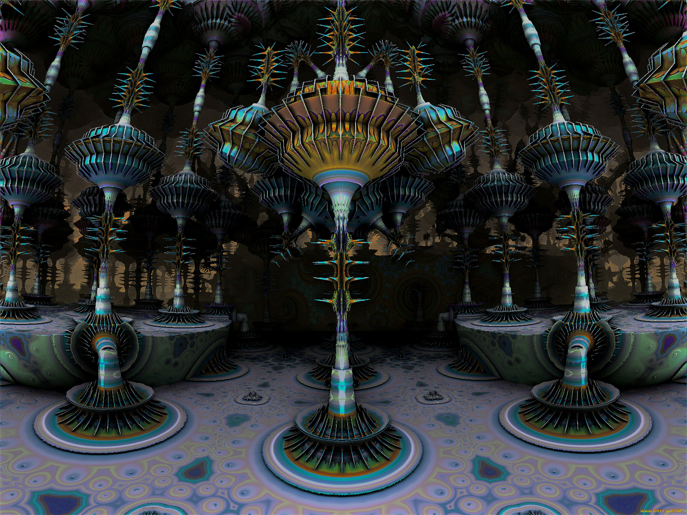 3д, графика, fractal, фракталы, абстракция, узор