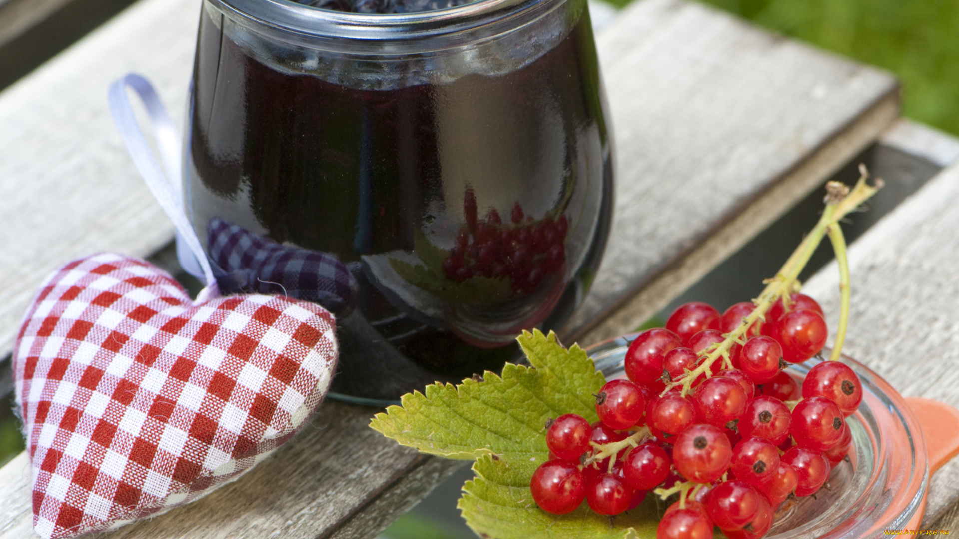 еда, мёд, варенье, повидло, джем, банка, смородина, сердечко