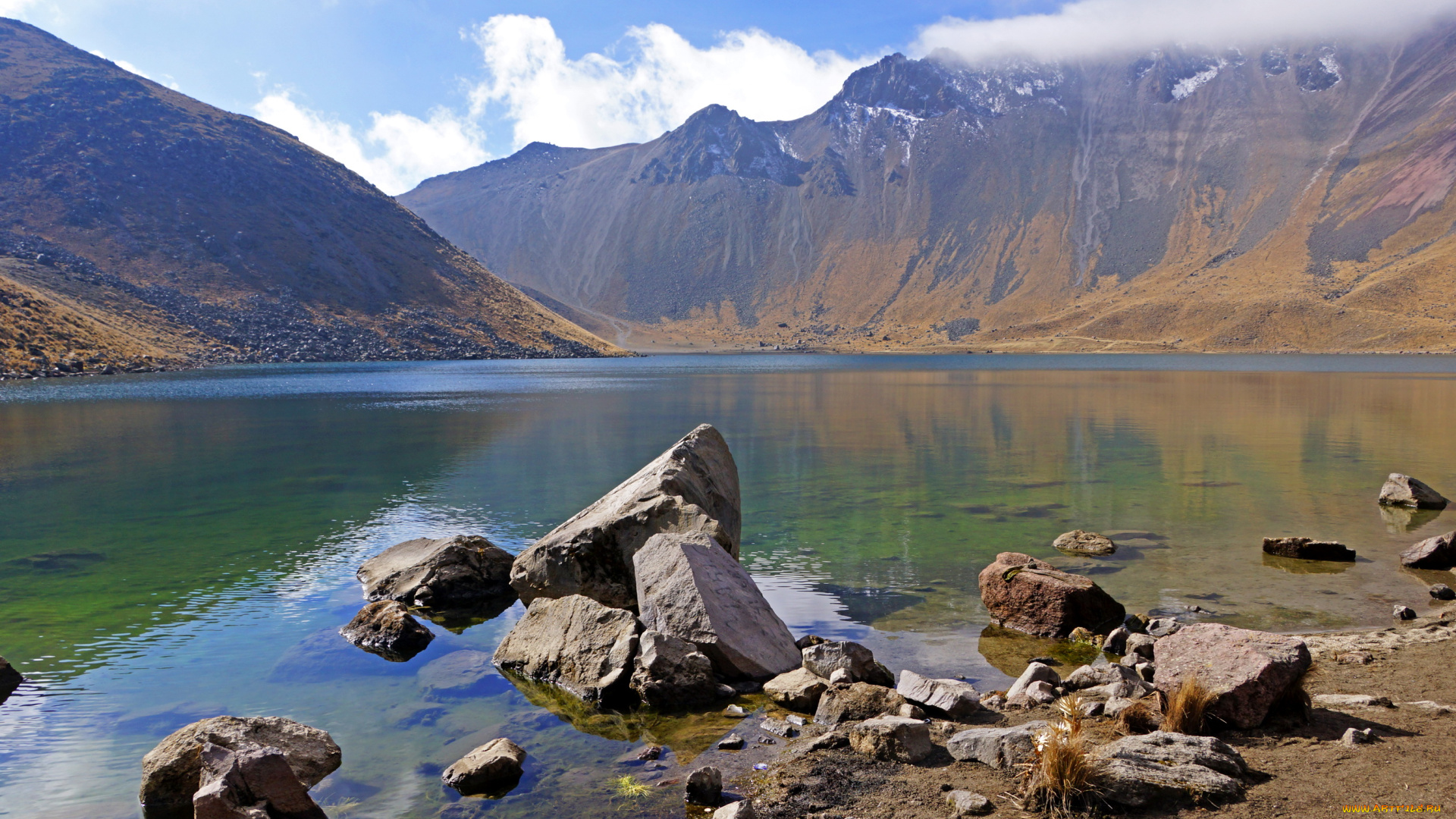 мексика, национальный, парк, невадо, де, толука, природа, реки, озера, озеро, горы