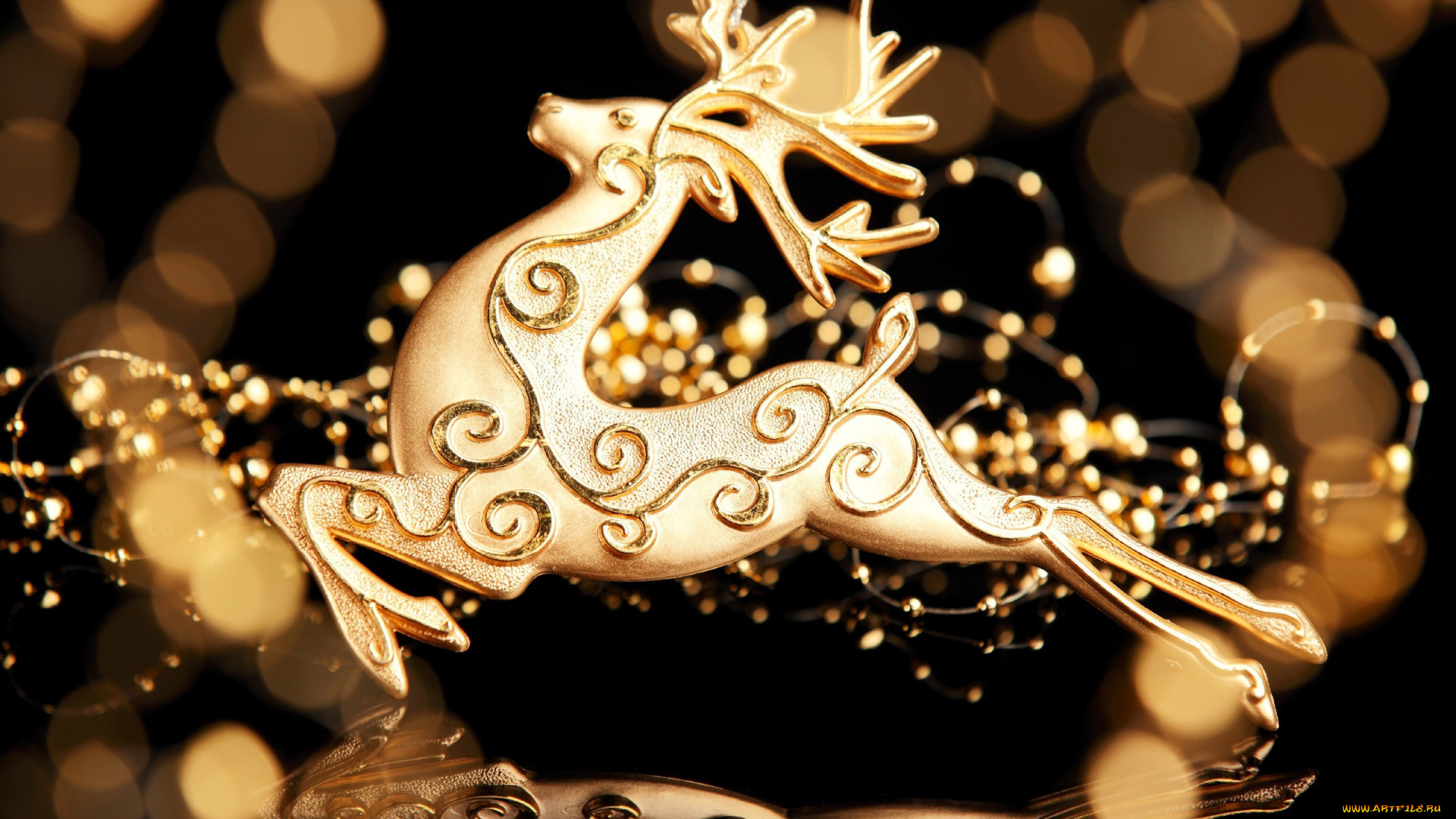 праздничные, фигурки, олень