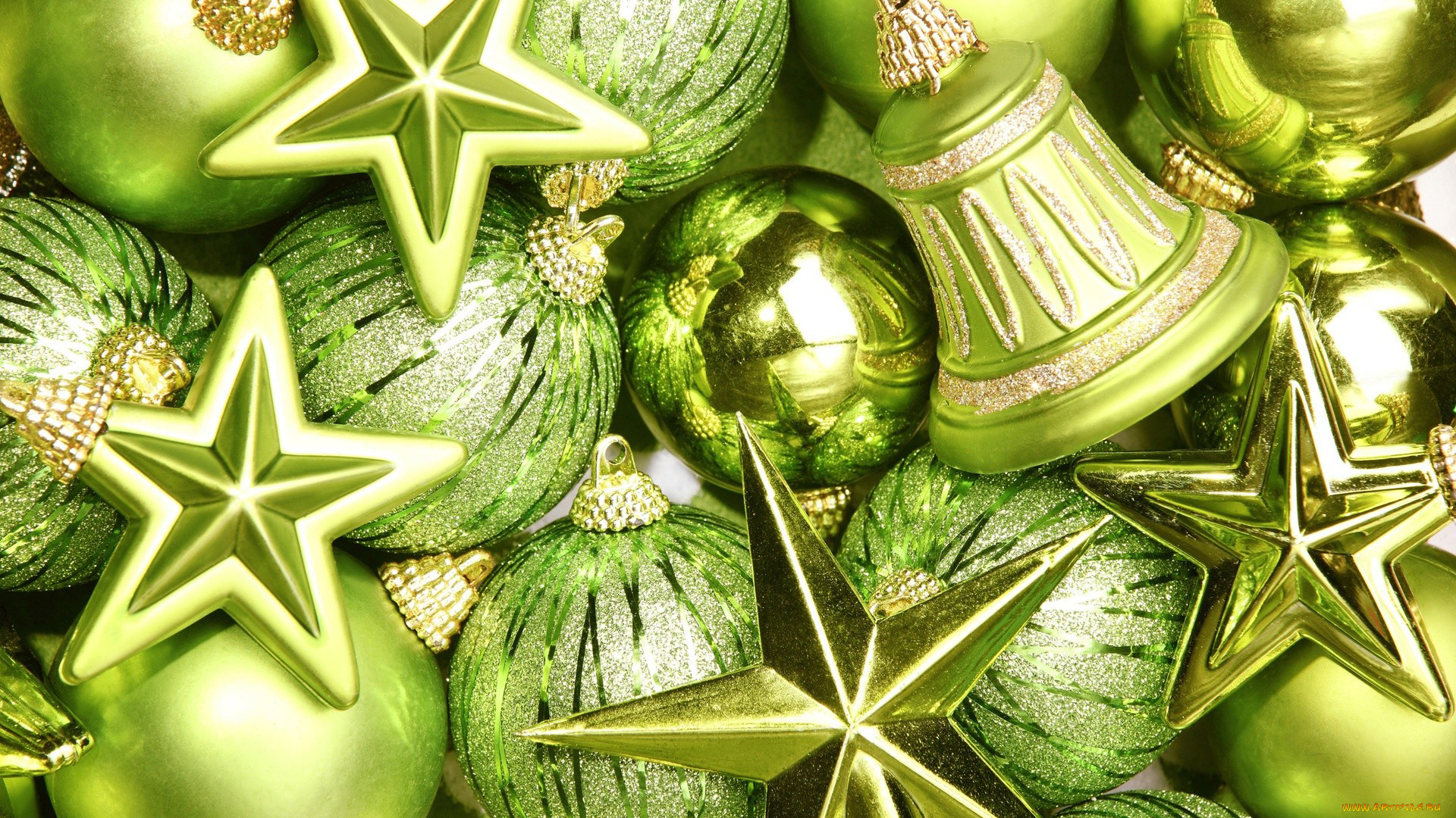 праздничные, украшения, колокольчик, звездочки, шарики