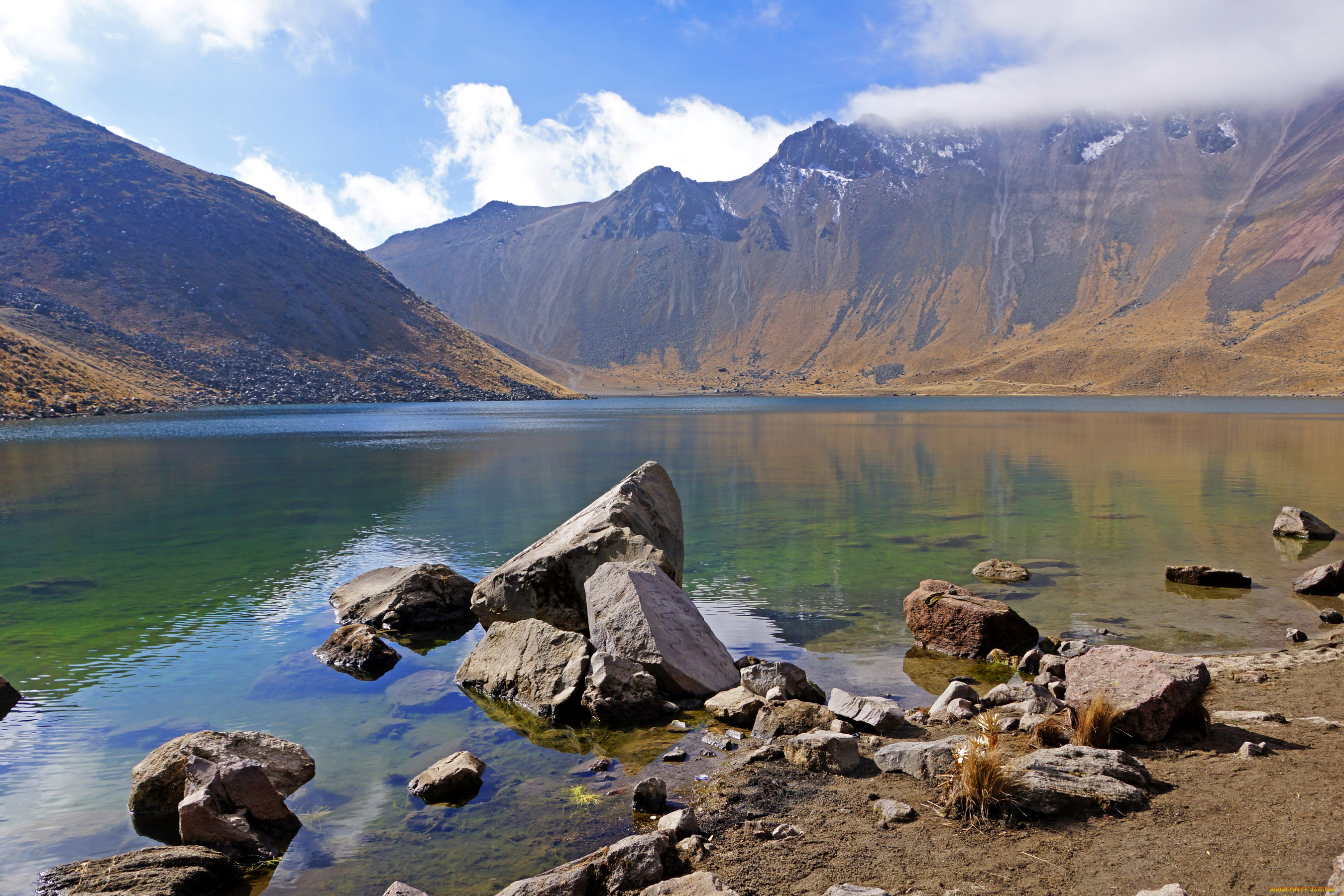 мексика, национальный, парк, невадо, де, толука, природа, реки, озера, озеро, горы