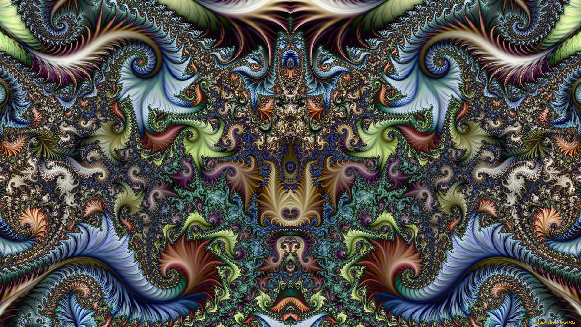 3д, графика, fractal, фракталы