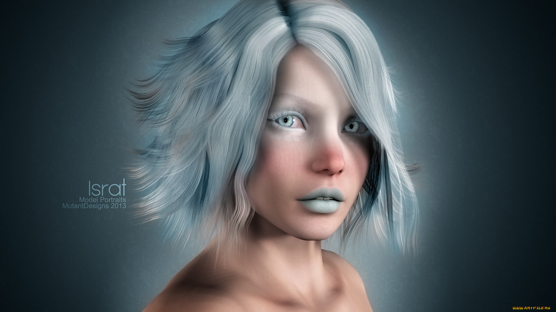 3д, графика, portraits, портрет, девушка, глаза