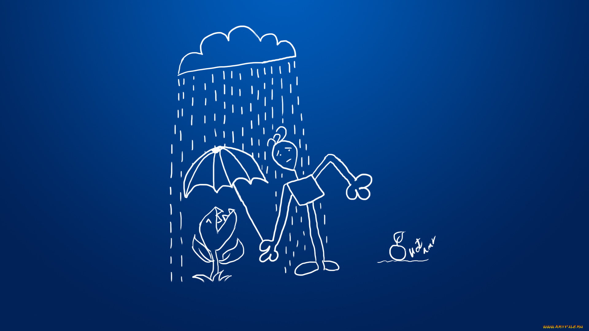 рисованные, -минимализм